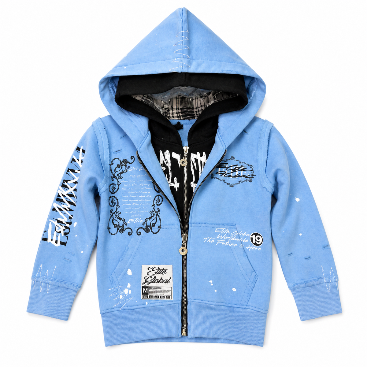 Double Layer Royal Kids Hoodie