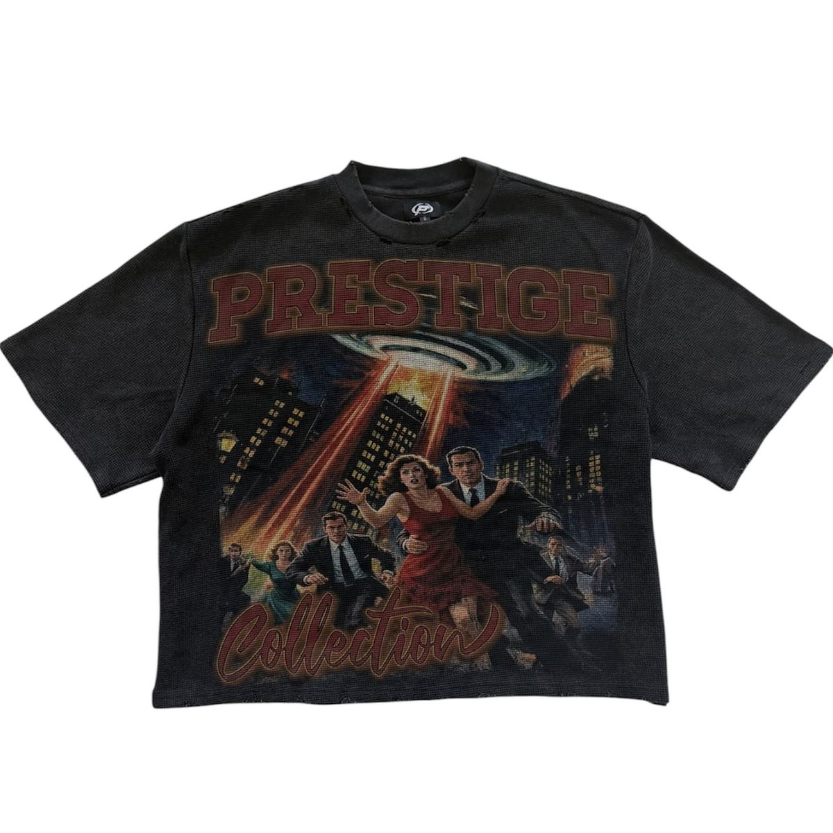 Free Prestige Denim UFO Panic Graphic T-Shirt - Black