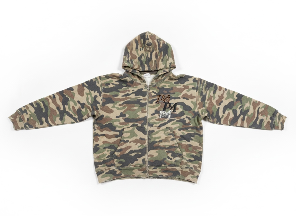 PROFIT MINDED Leather Patch Camo Hoodie – Camo