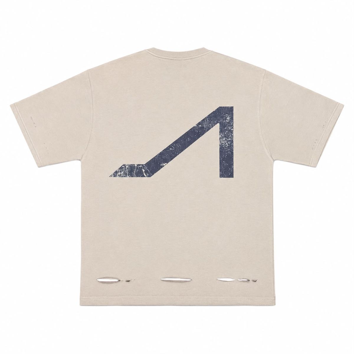 Apolinar Distressed Tee - Graphic Sand