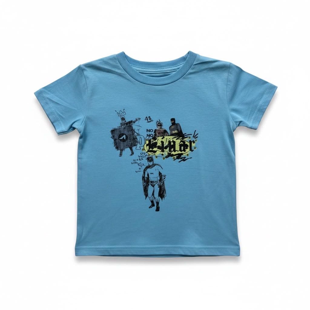 Apolinar Crime Fighter Kids T-Shirt - Graphic Blue