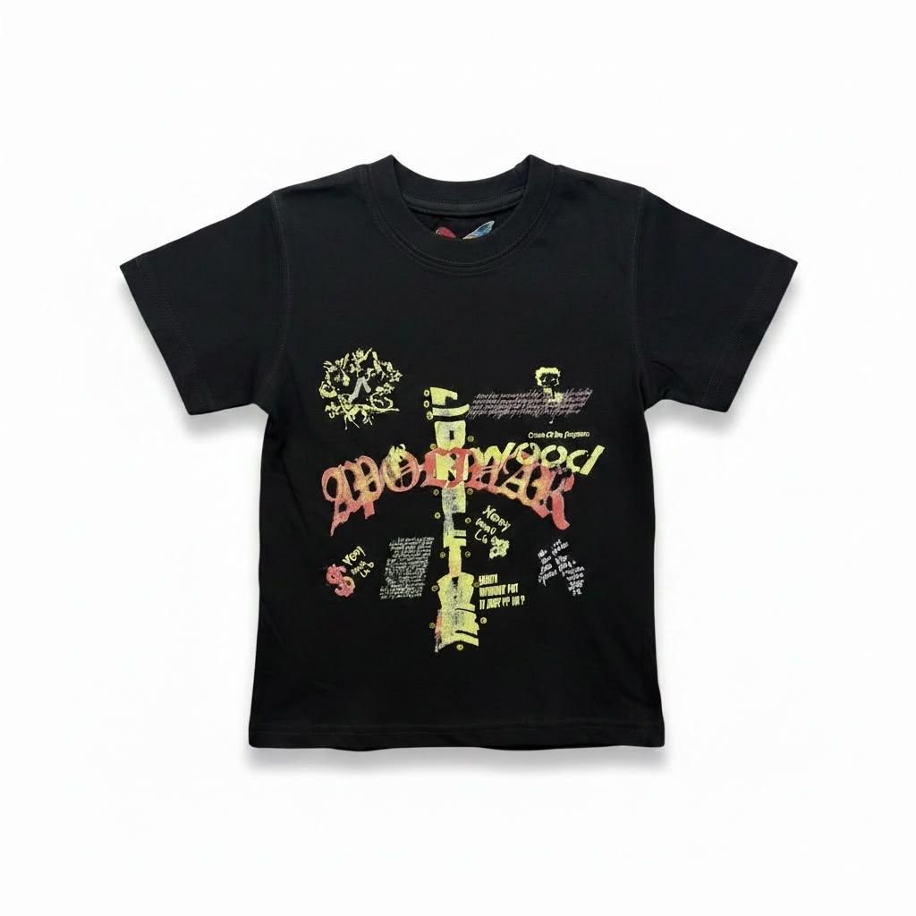 Apolinar Nevermind Kids T-Shirt - Graphic Black