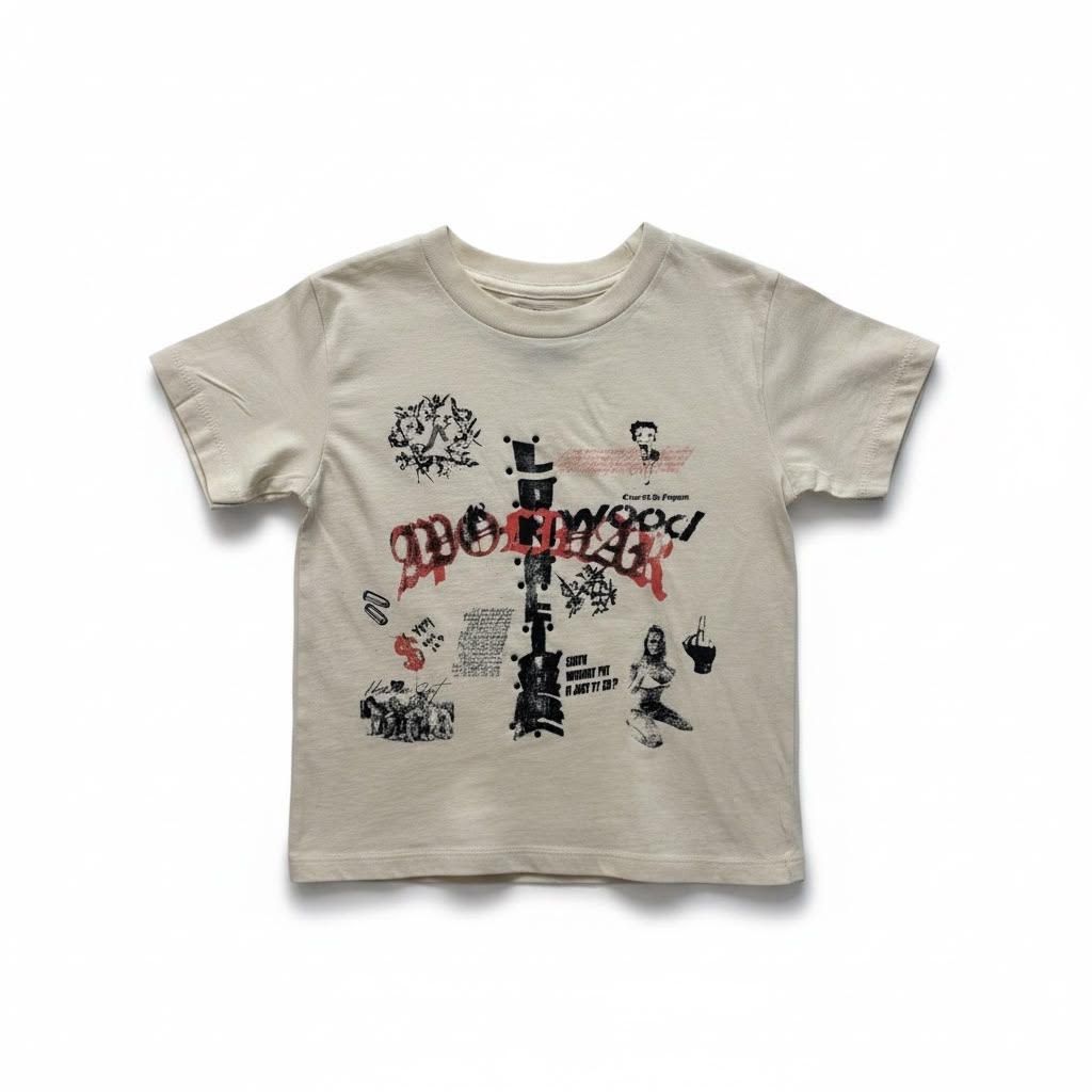 Apolinar Nevermind Kids T-Shirt - Graphic Cream