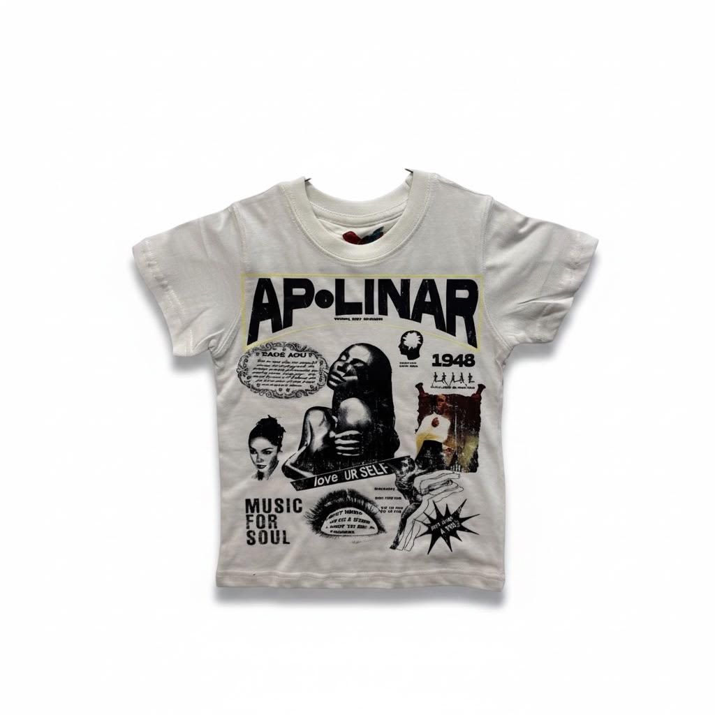 Apolinar Music Kids T-Shirt - Graphic White