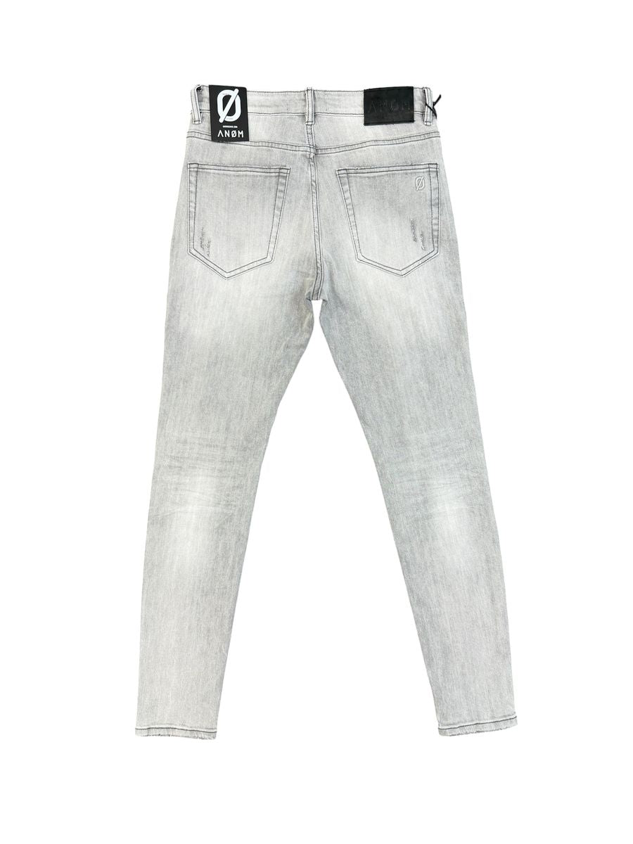 ANOM DENIM Blizzard Skinny Jeans – Snow Gray