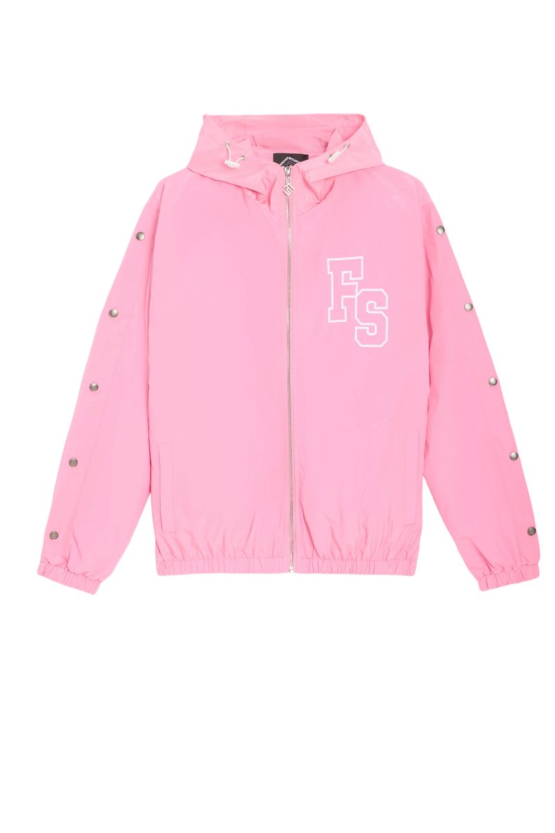 Forever Situate Nylon Track Jacket – Pink