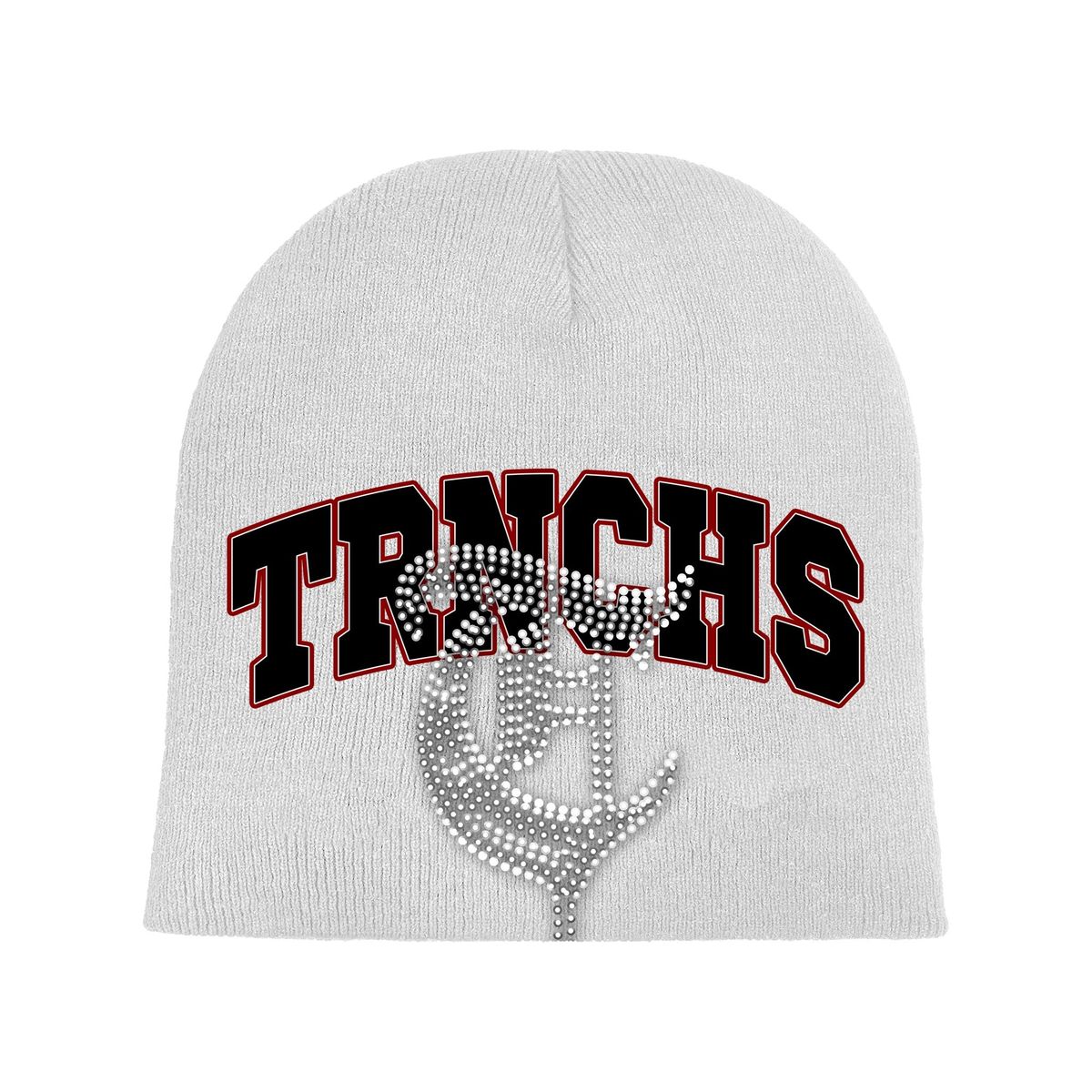 Anchor White Beanie