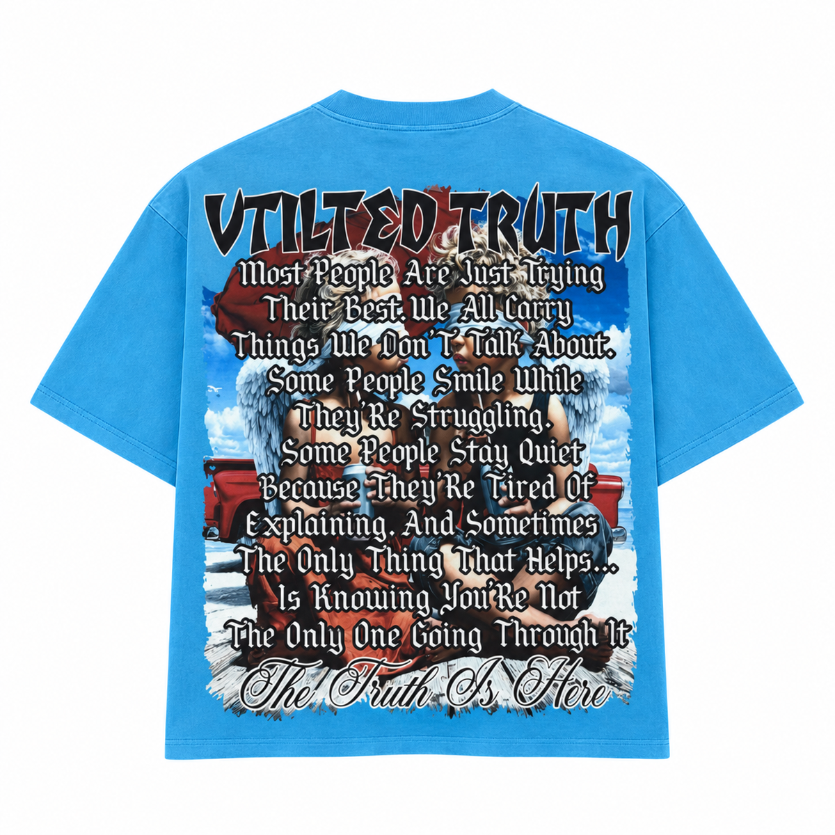 Vtilted “Truth” Tee – Blue