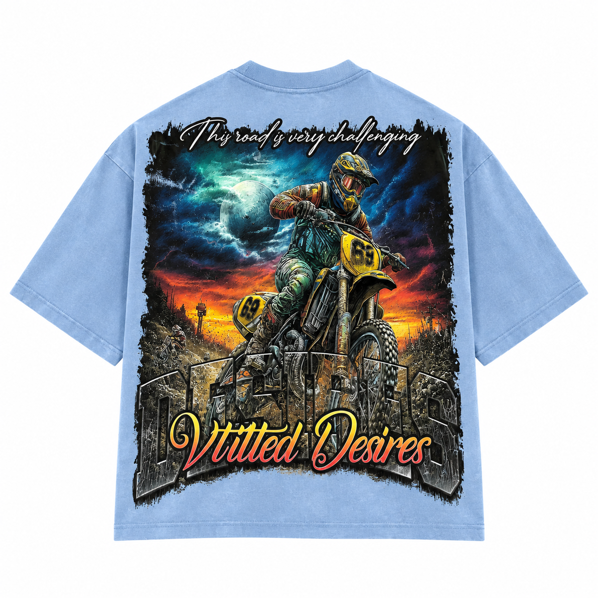Vtilted “Off-Road” Tee – Light Blue