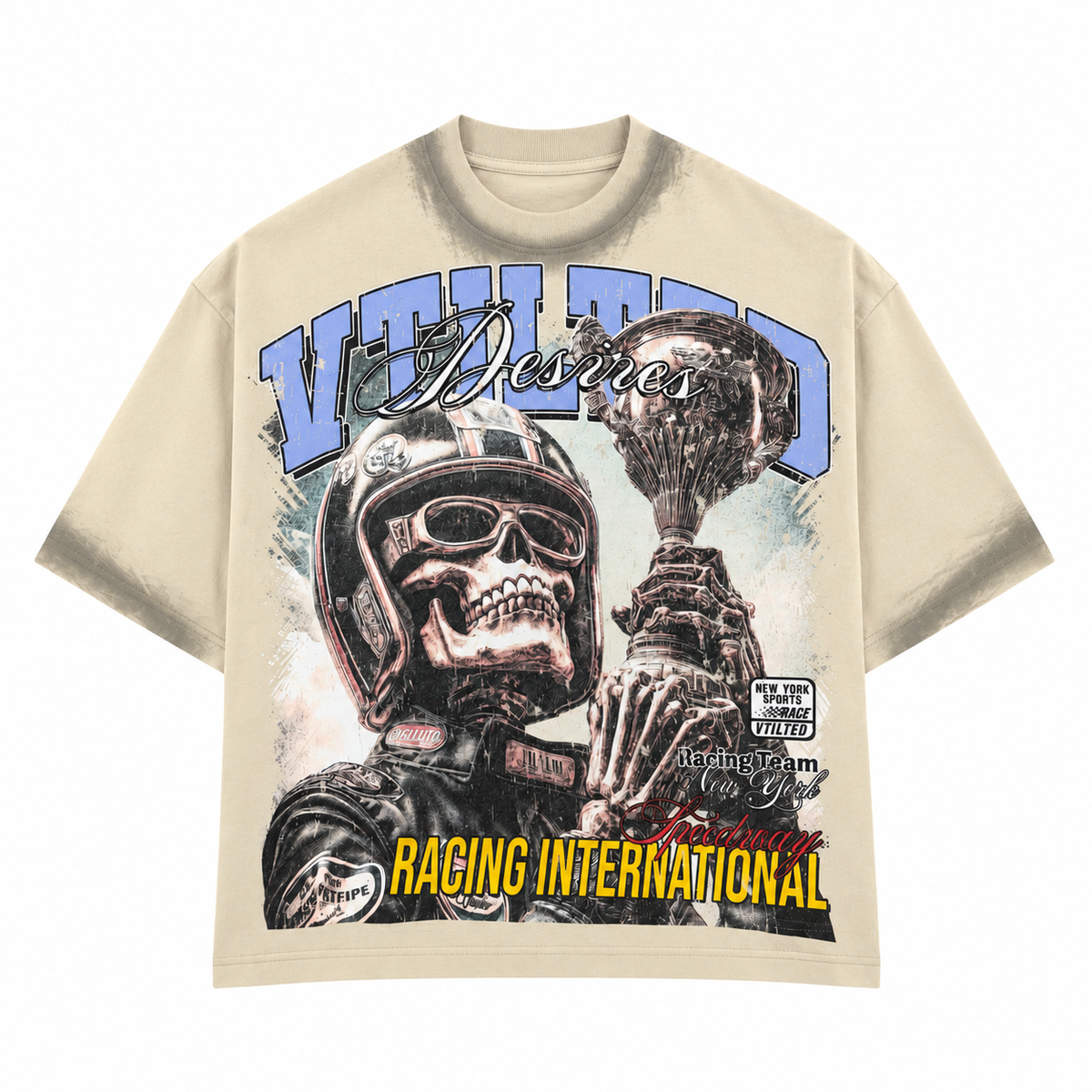 Vtilted “Conquer” Tee – Cream