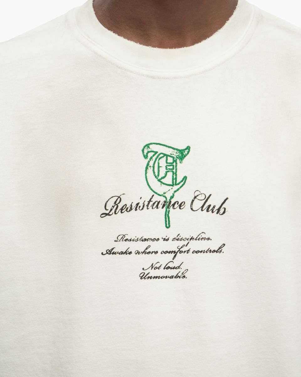 Resistance Club White Tee