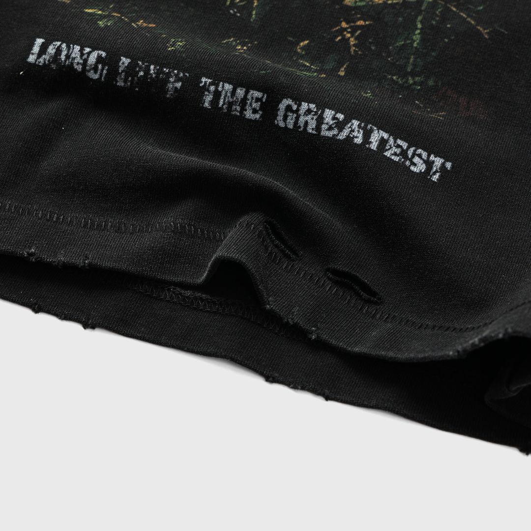 Homme+Femme The Originals Distressed Graphic Tee – Black