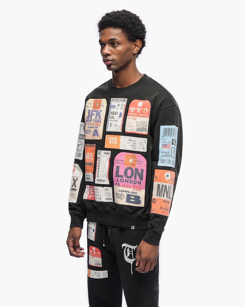 Airmail Black Sweater