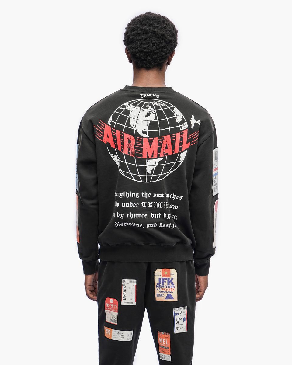 Airmail Black Sweater