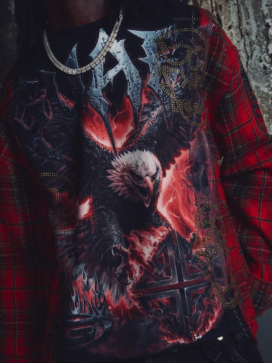 Guapi -  Blood Eagle Flannel Tee