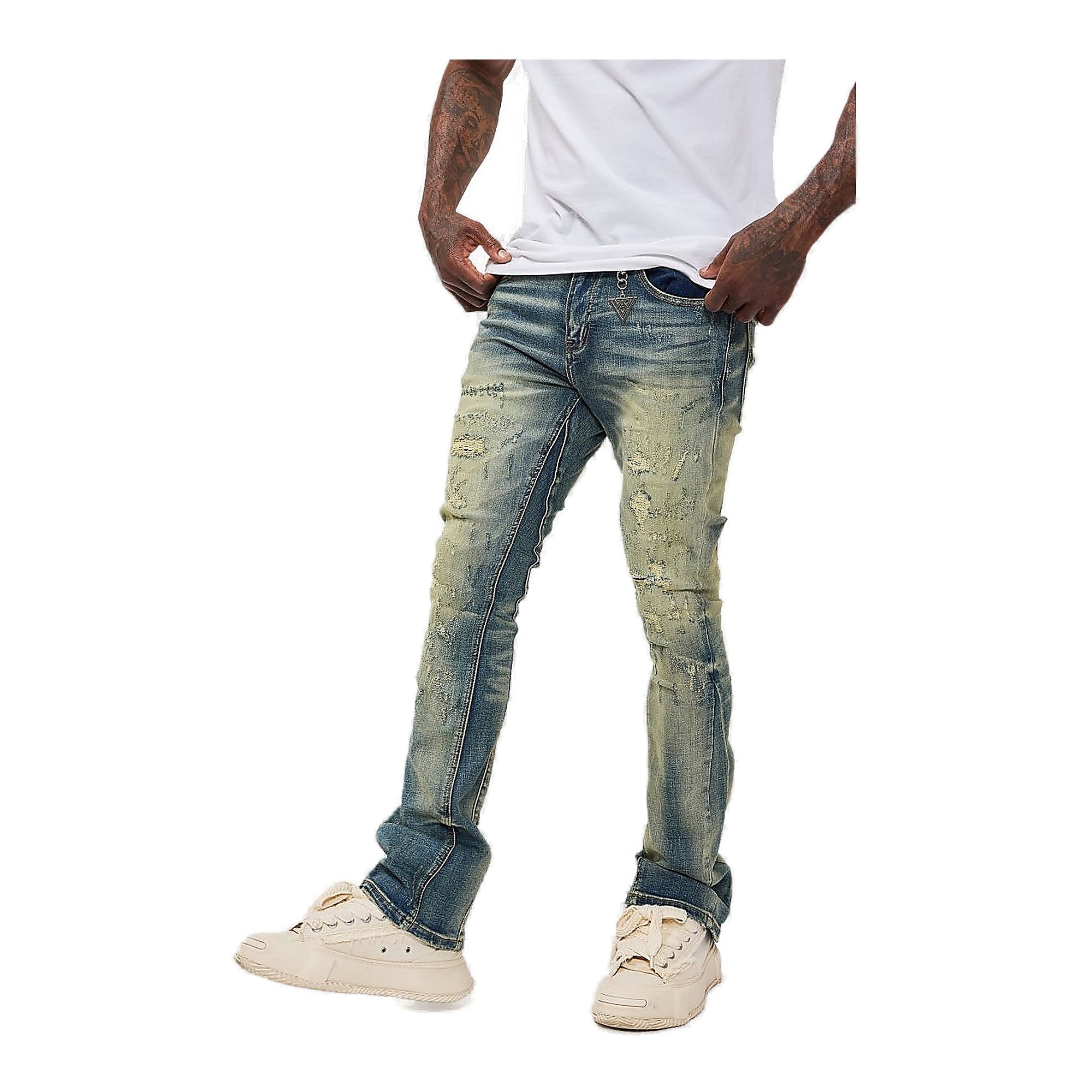 Valabasas Vin Jeans - Stacked Flare Dark Vintage Blue