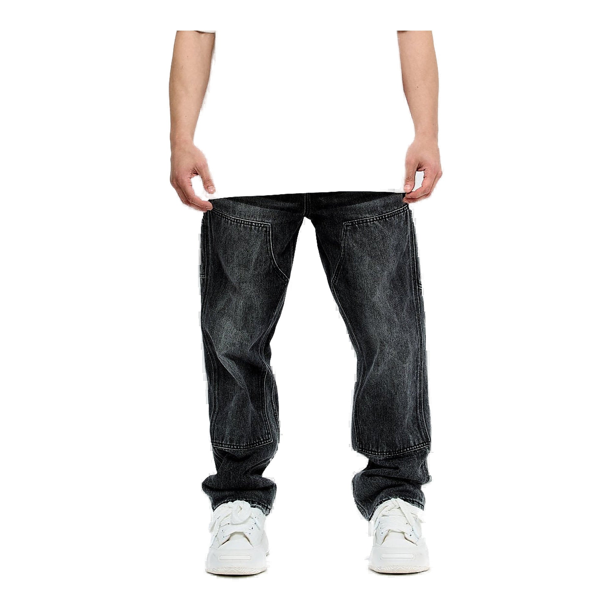 Valabasas Mr. Straight Grey Men's Jeans - Black Wash