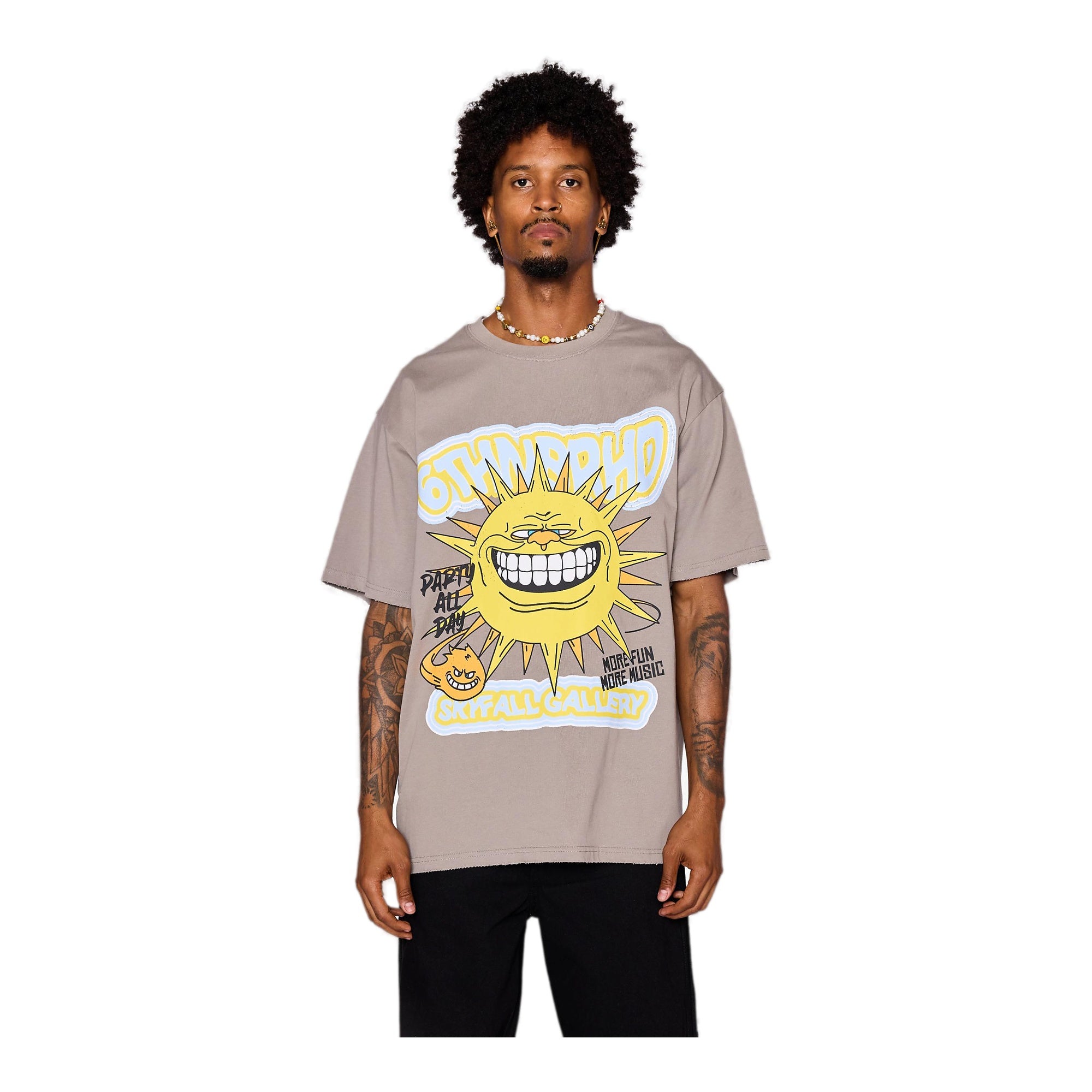 6Th Nbrhd Skyfall Men's T-Shirt - Gray