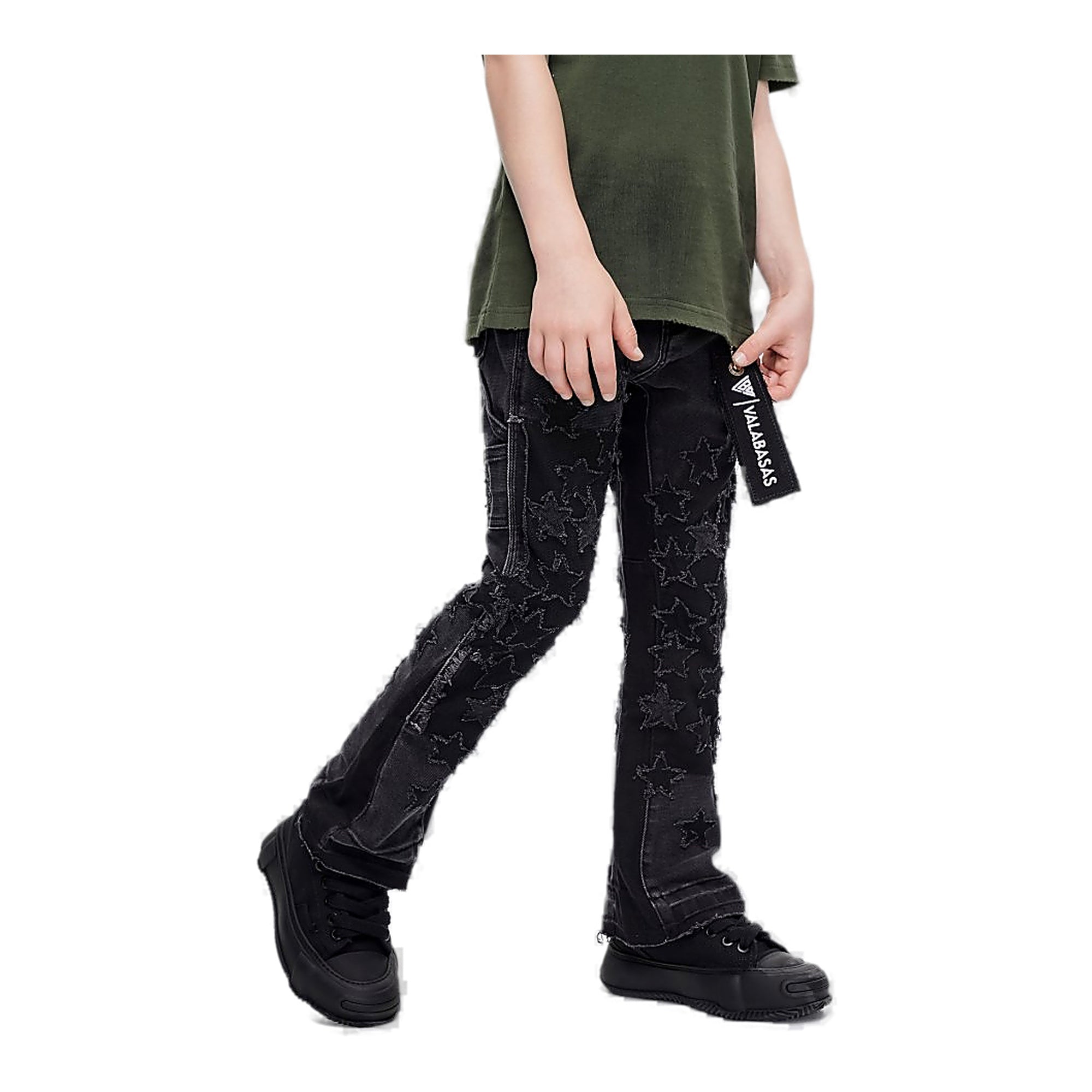 Valabasas Starburst Youth Jeans - Stacked Hem