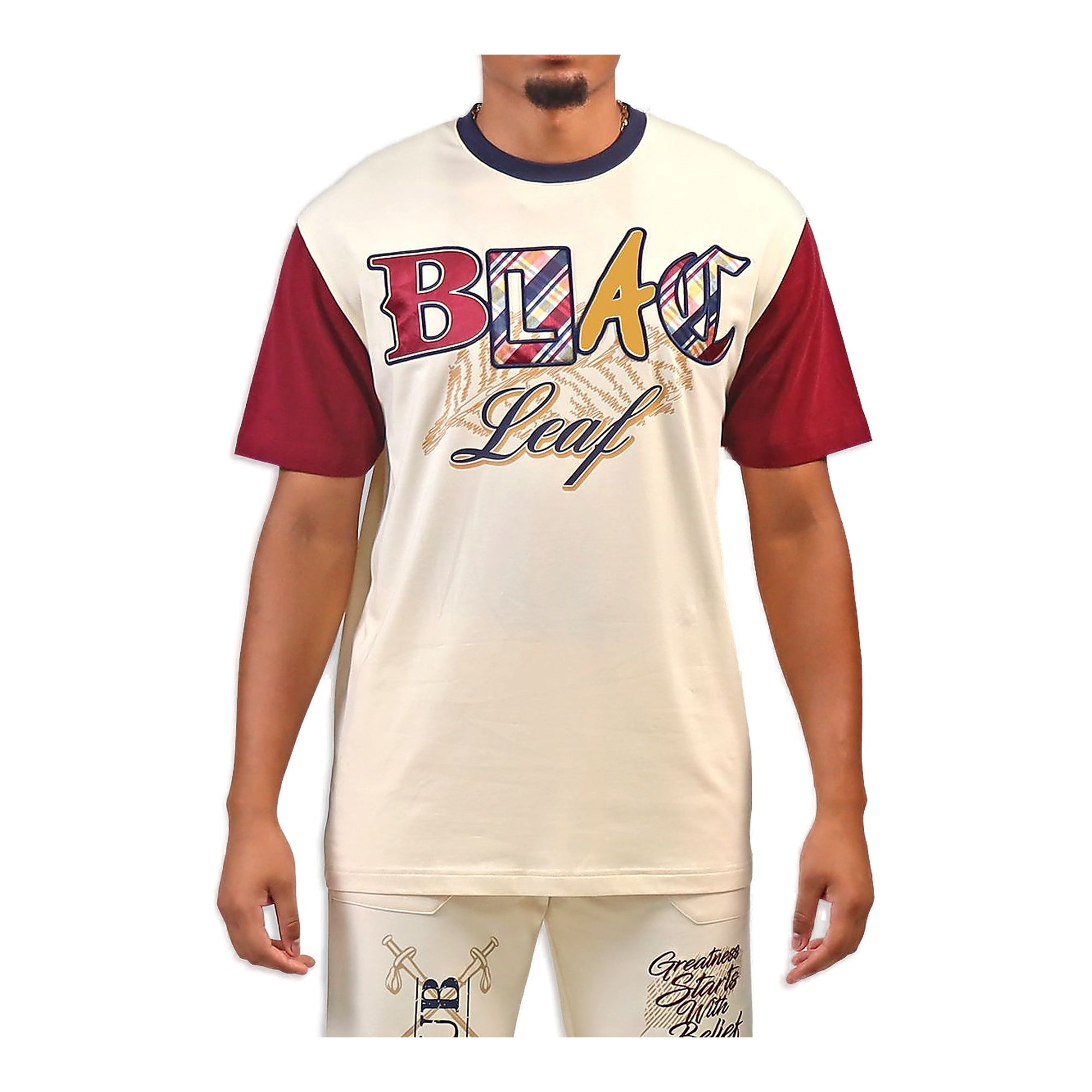 Black Leaf Elite T-Shirt - Cream Color