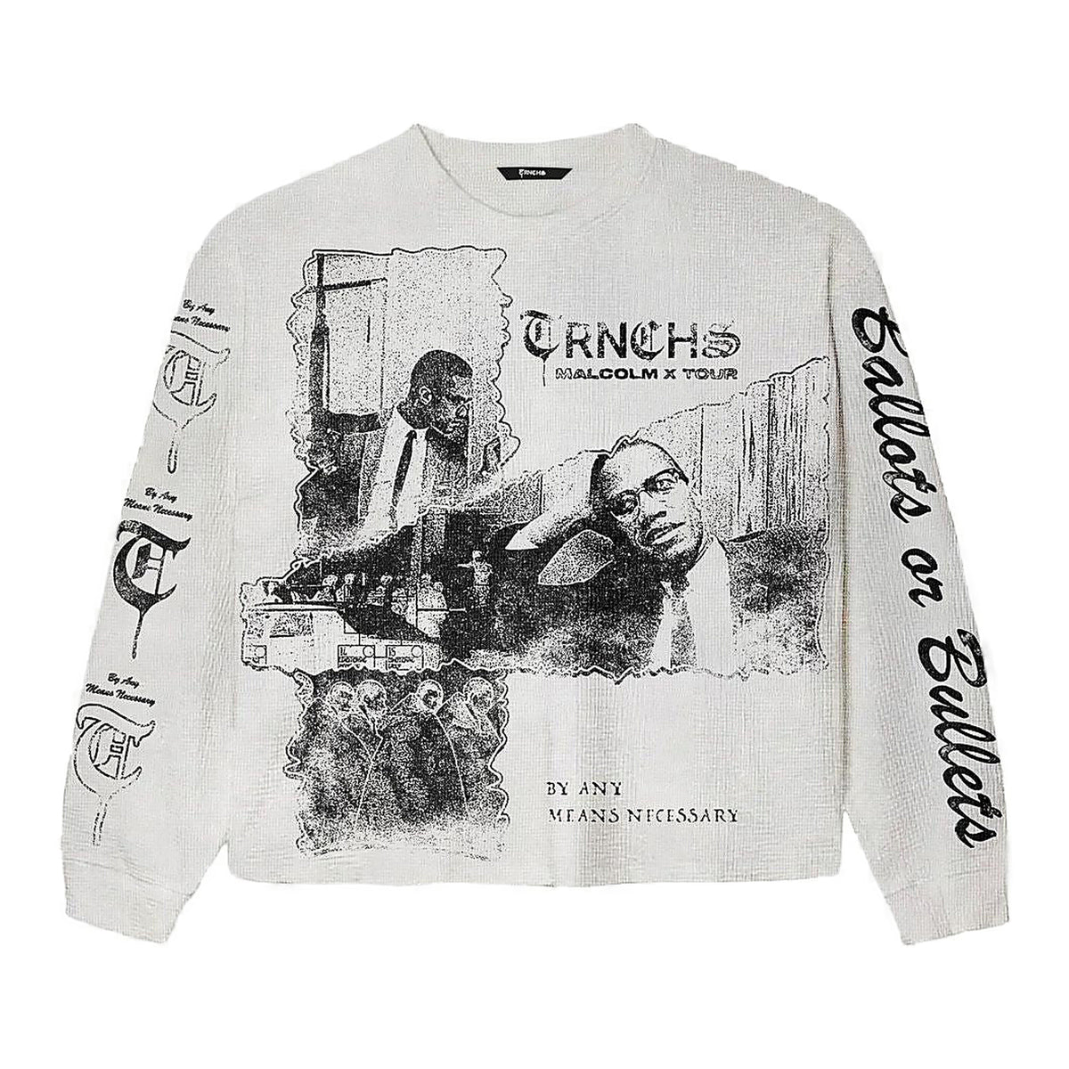 Trnchs X Malcom Sweater - Graphic White
