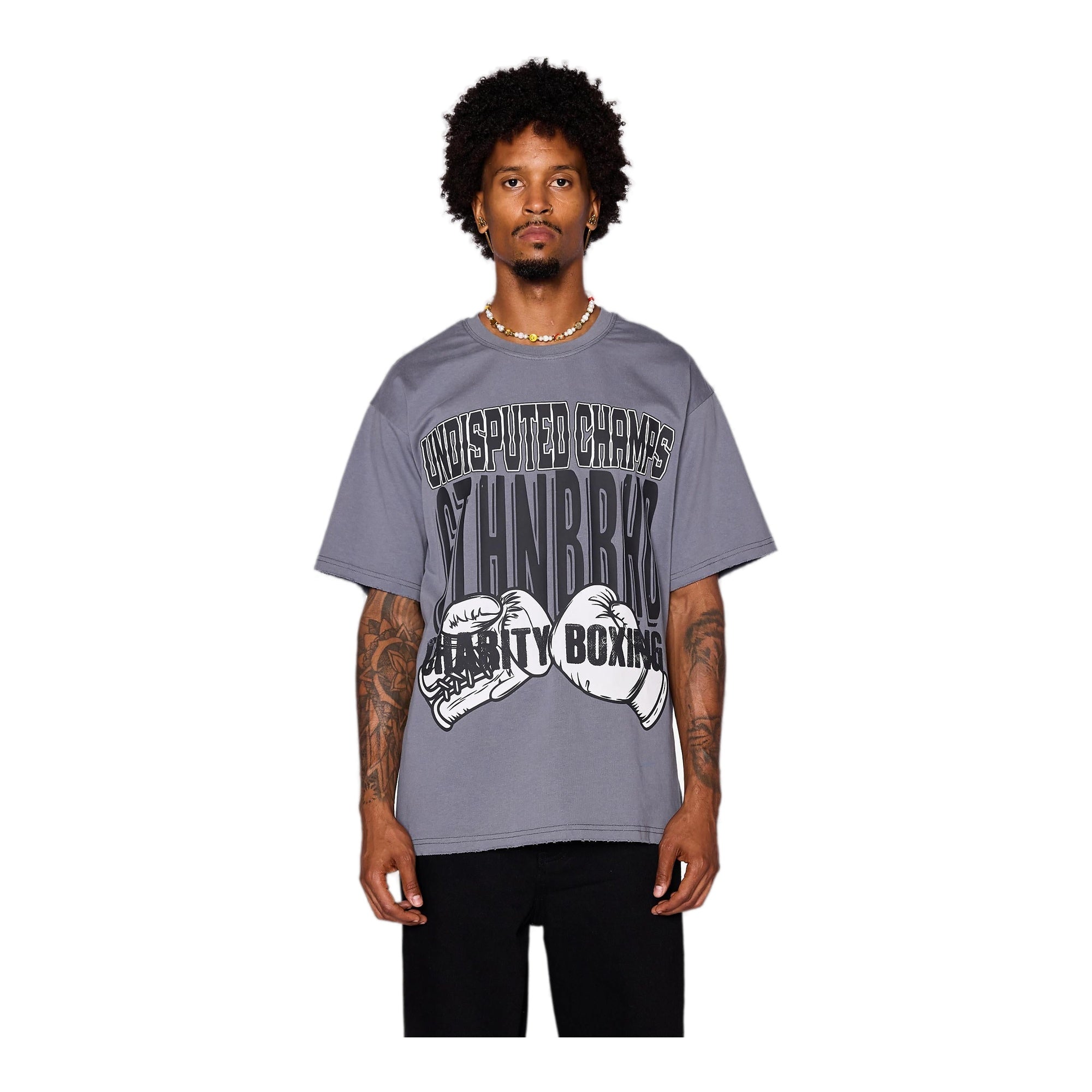 6Th Nbrhd Stoppable Champs Men's T-Shirt - Gray
