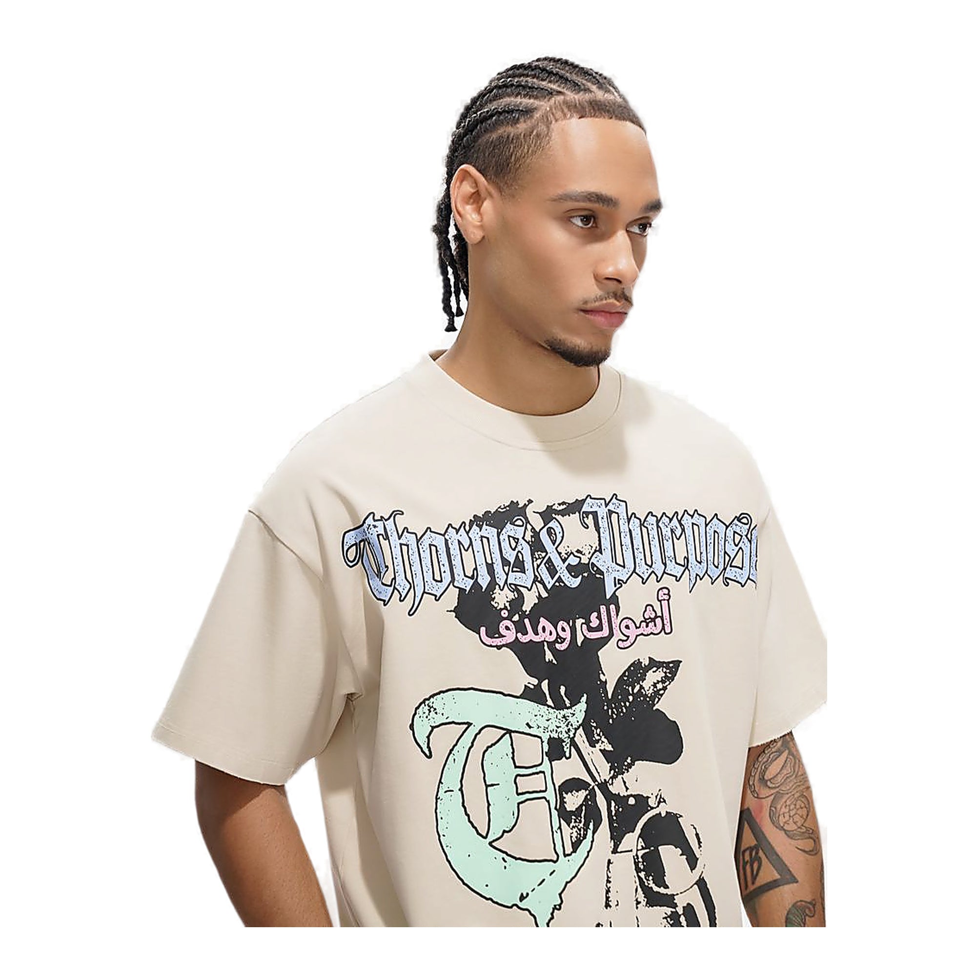 Trnchs Soldier T-Shirt - Oversized Fit Tan