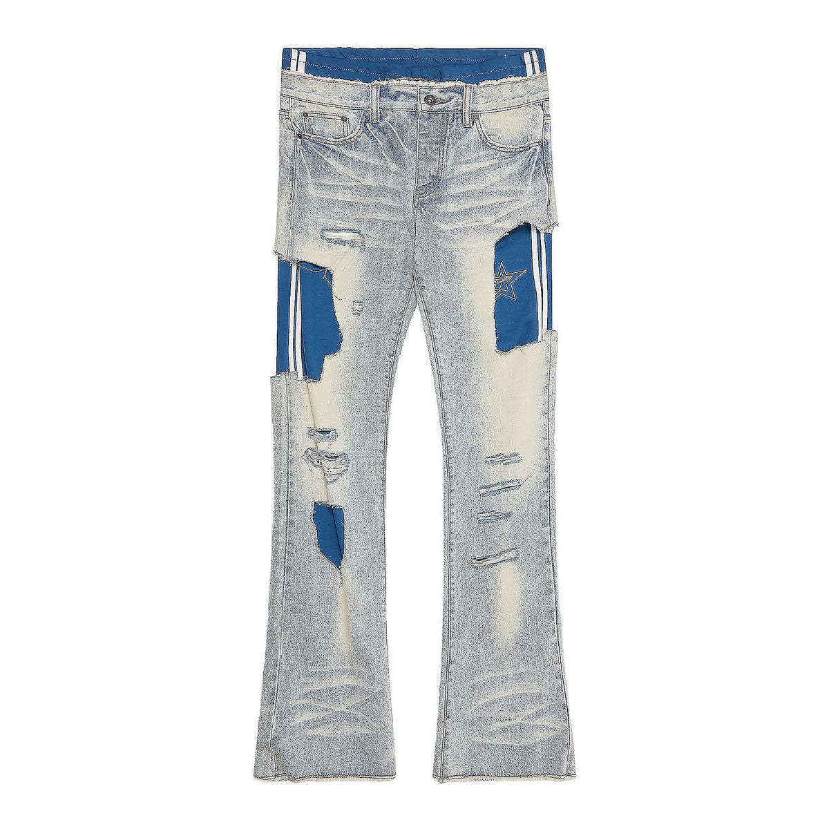 6th Nbrhd Samba Jeans - Distressed Light Wash