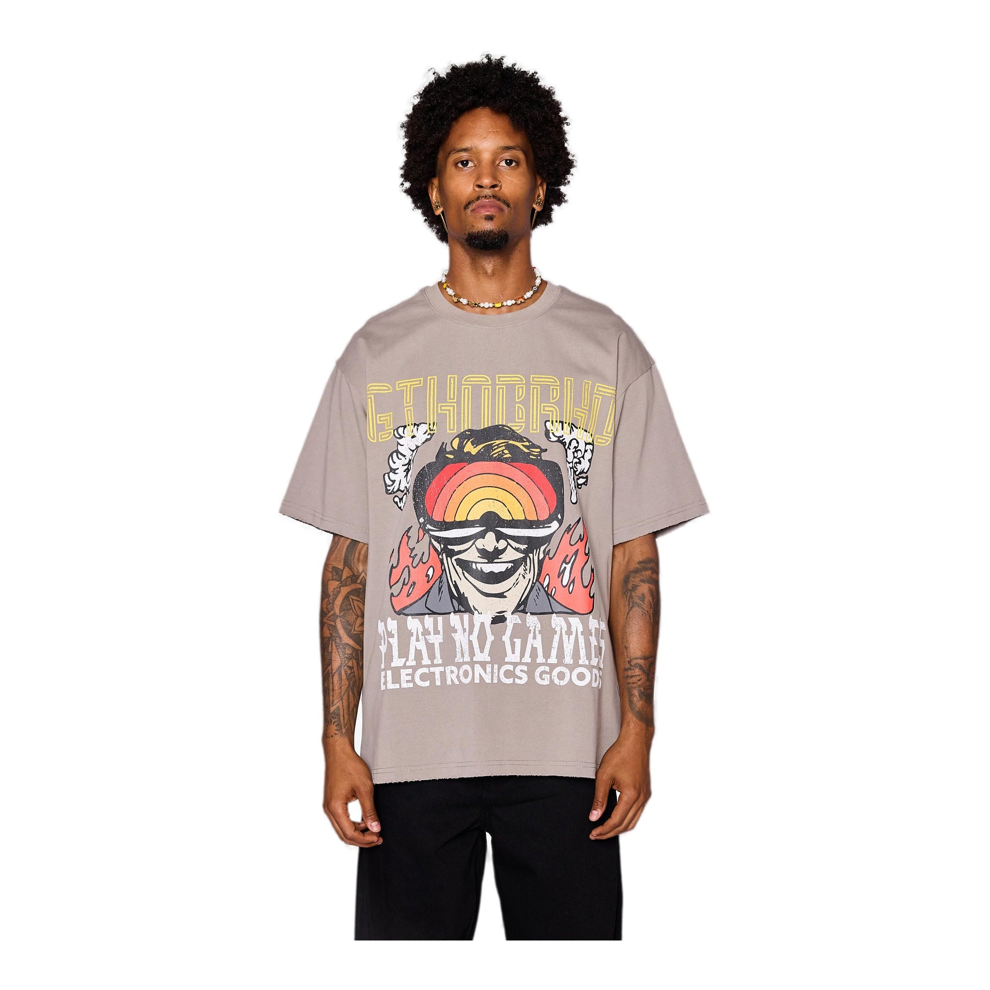 6Th Nbrhd No Batteries Men's T-Shirt - Gray