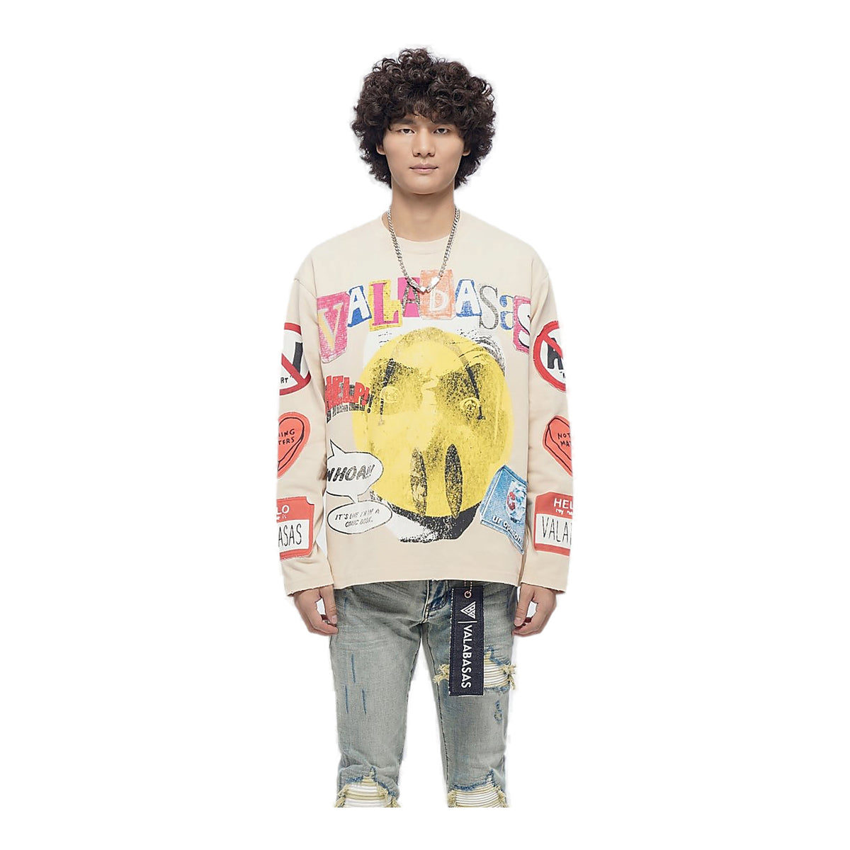 Valabasas Comic T-Shirt - Graphic Cream