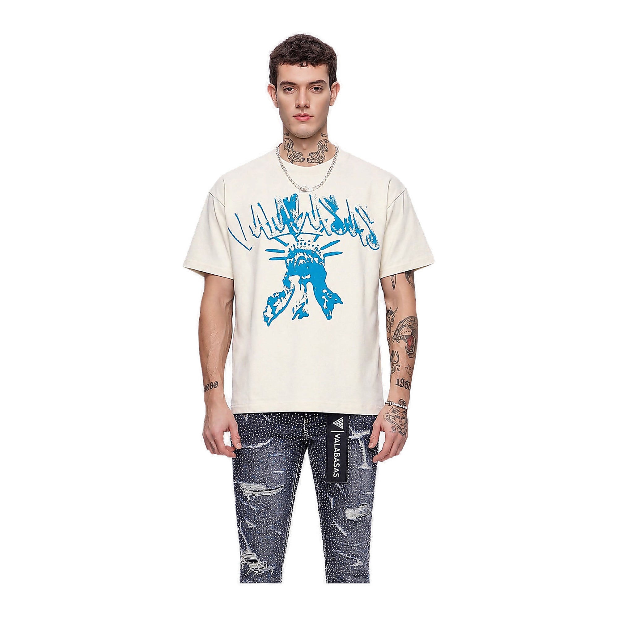 Valabasas Liberty Tee - Graphic Cream