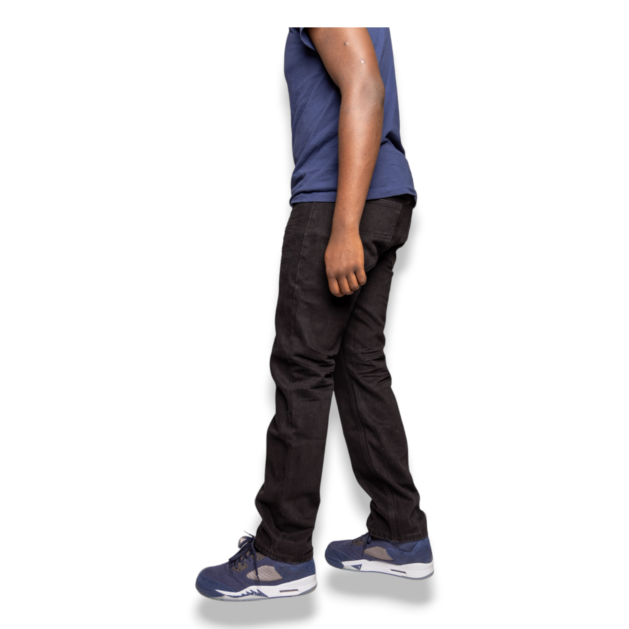 HAJJI DENIM - Men's Non-Stretch Denim - JET BLACK