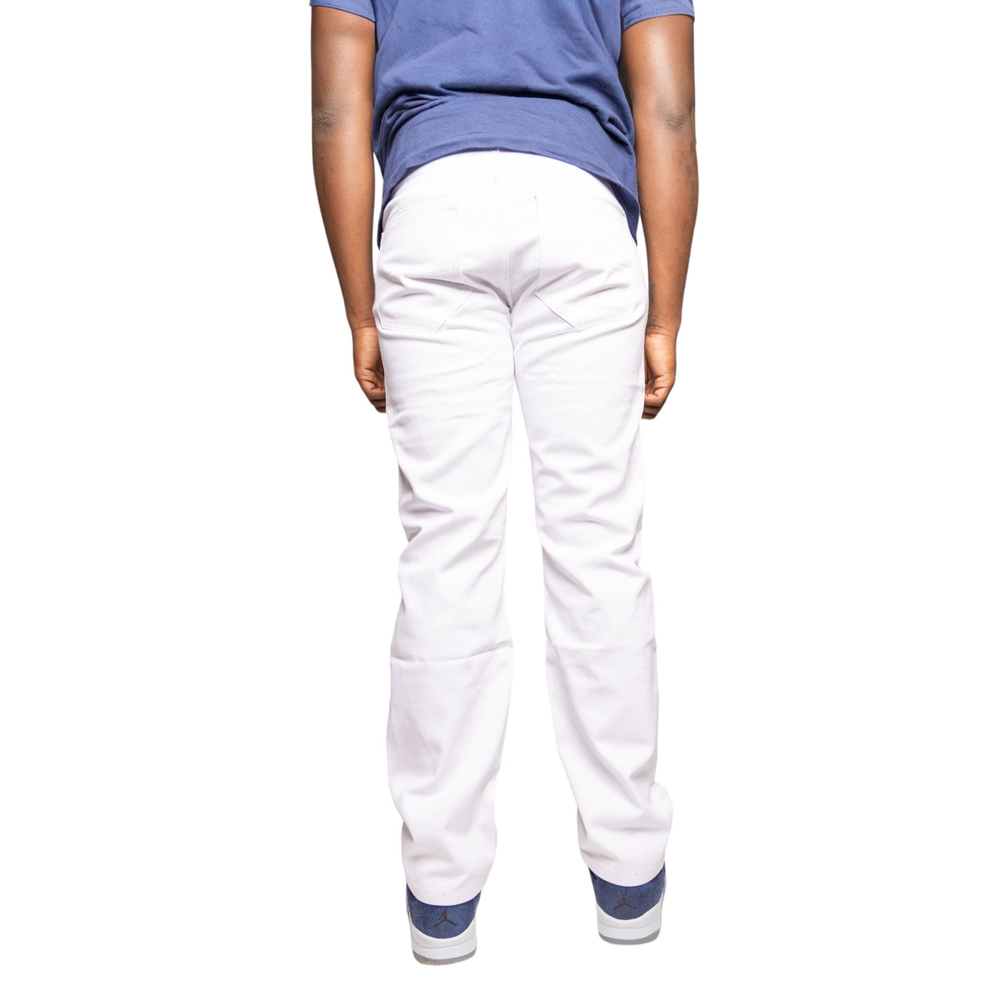 HAJJI DENIM - Men's Non-Stretch Twill - WHITE