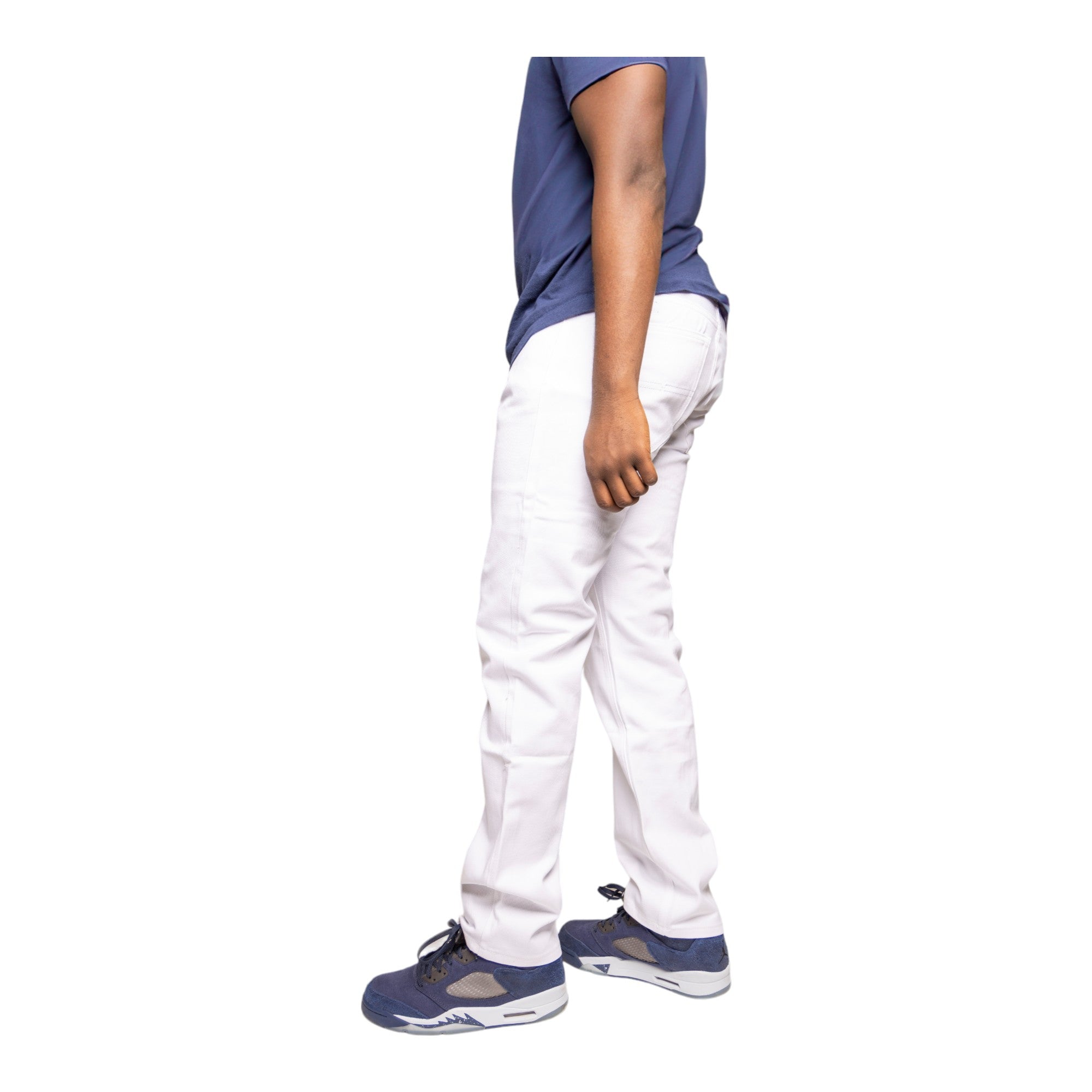 HAJJI DENIM - Men's Non-Stretch Twill - WHITE