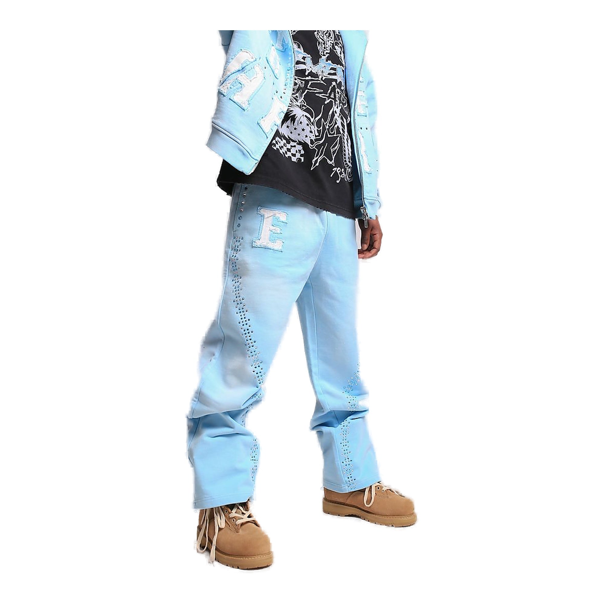 Elements Of Art Cluster Men's Sweatpants - Light Blue