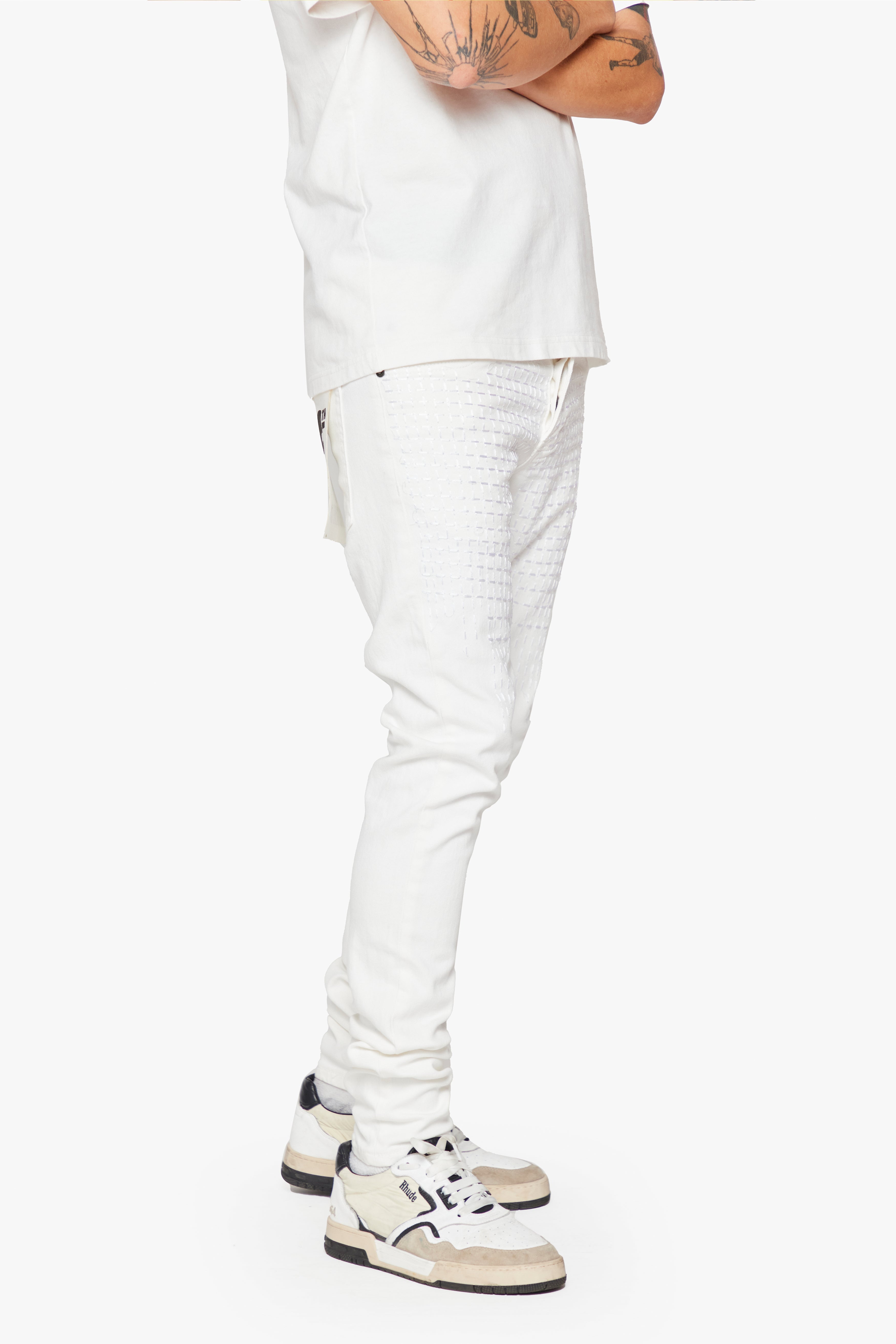 6Th Nbrhd Wuadlupe Men's Jeans - White