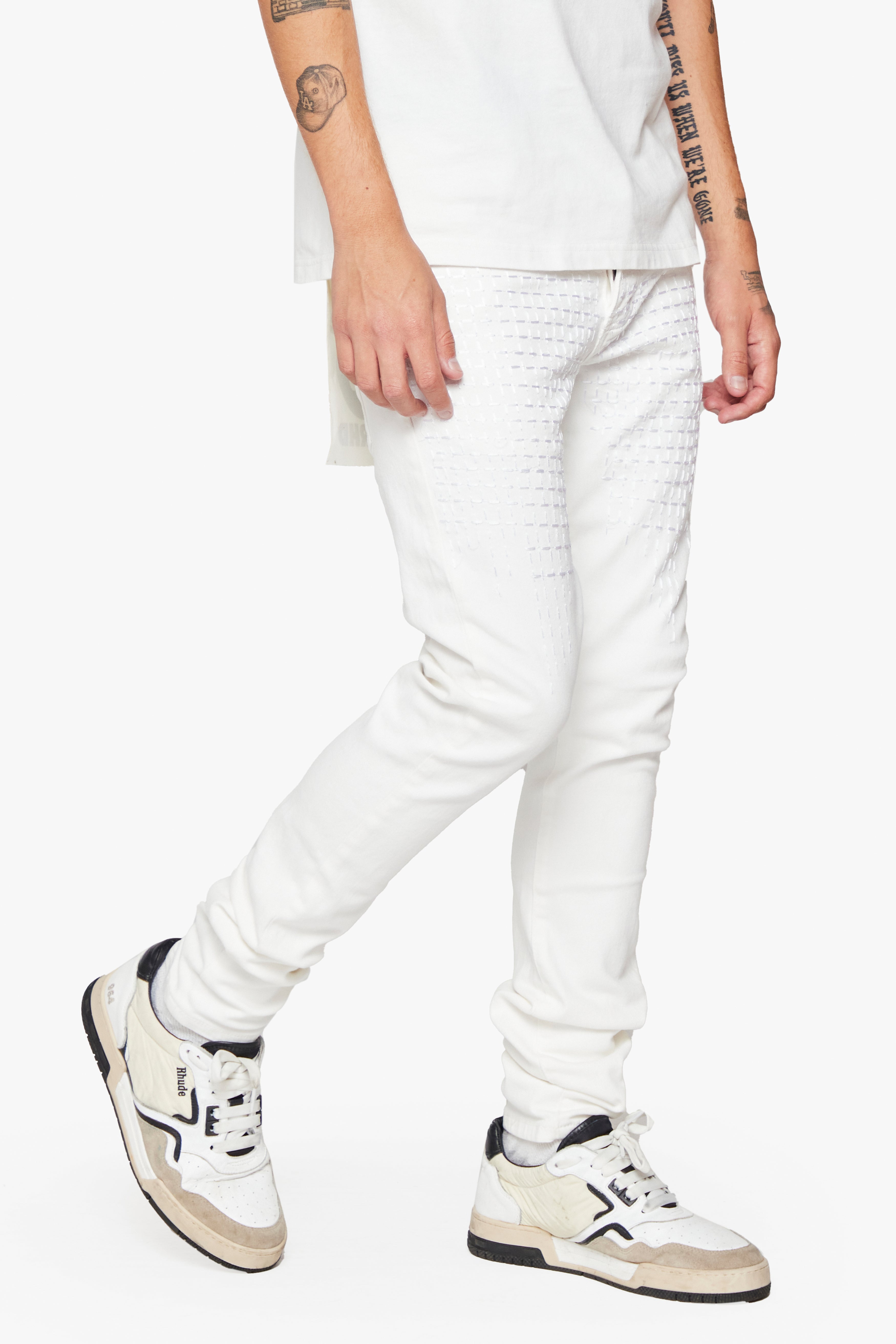 6Th Nbrhd Wuadlupe Men's Jeans - White