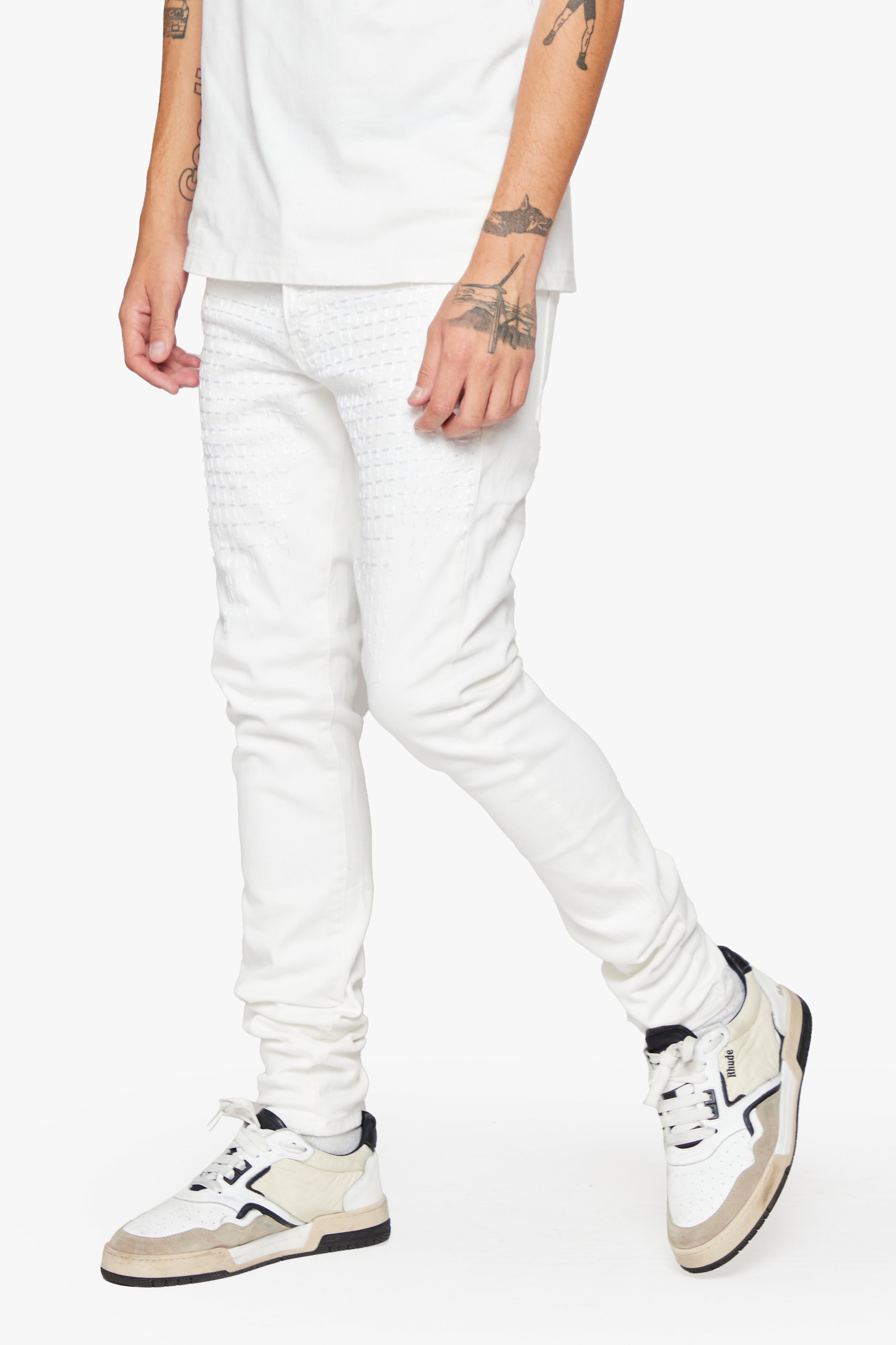 6Th Nbrhd Wuadlupe Men's Jeans - White