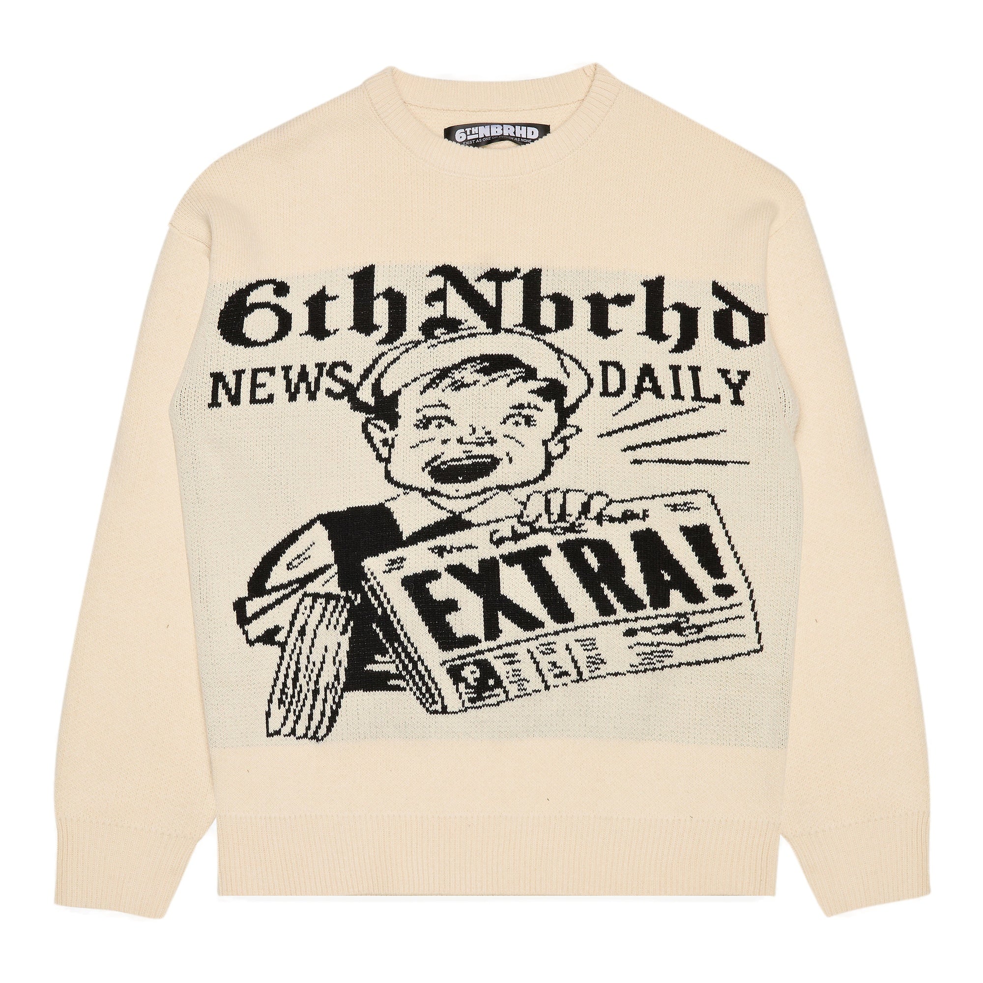 6Th Nbrhd Media Men's Sweater - Beige