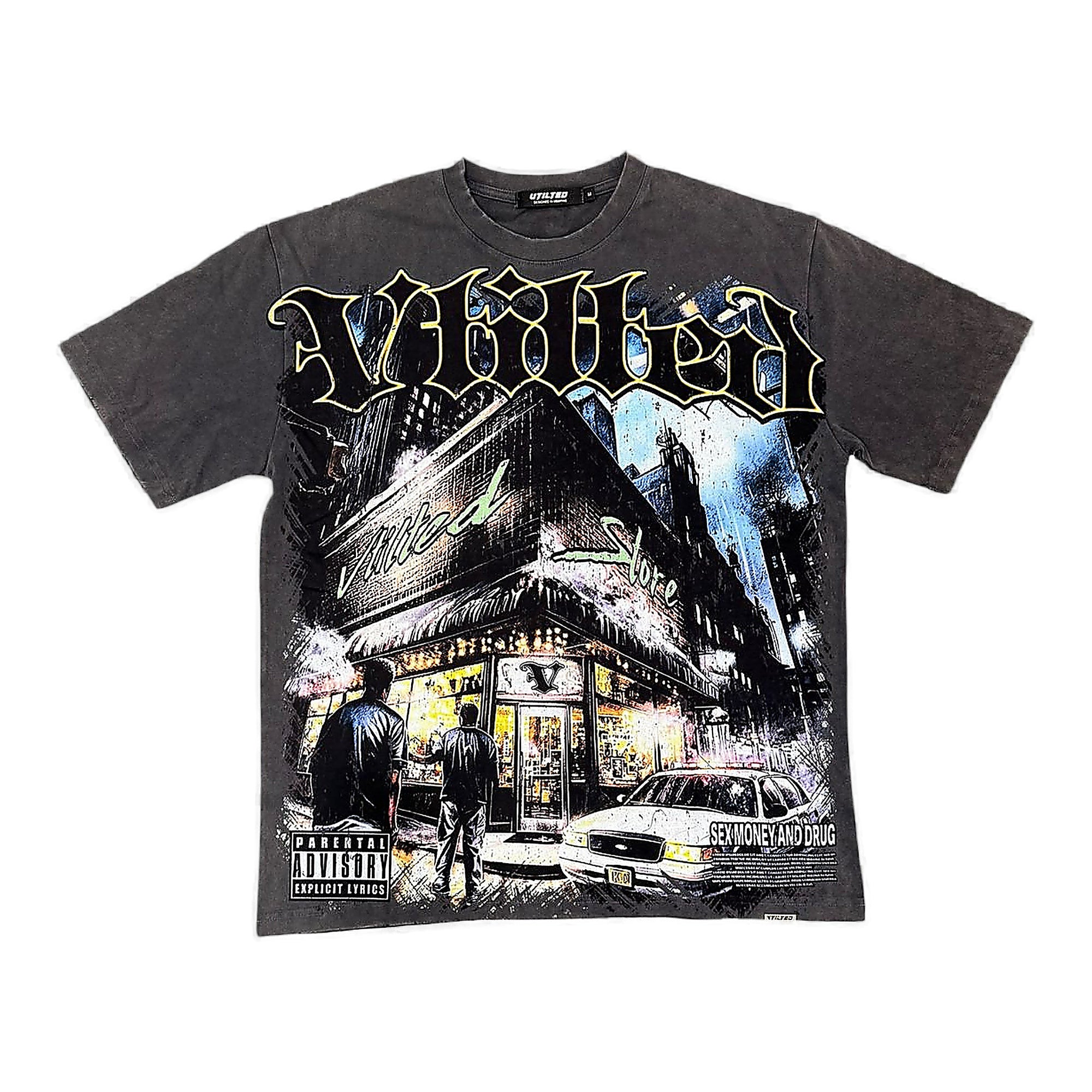 Vtilited Street Scene Tee - Graphic Blkwash