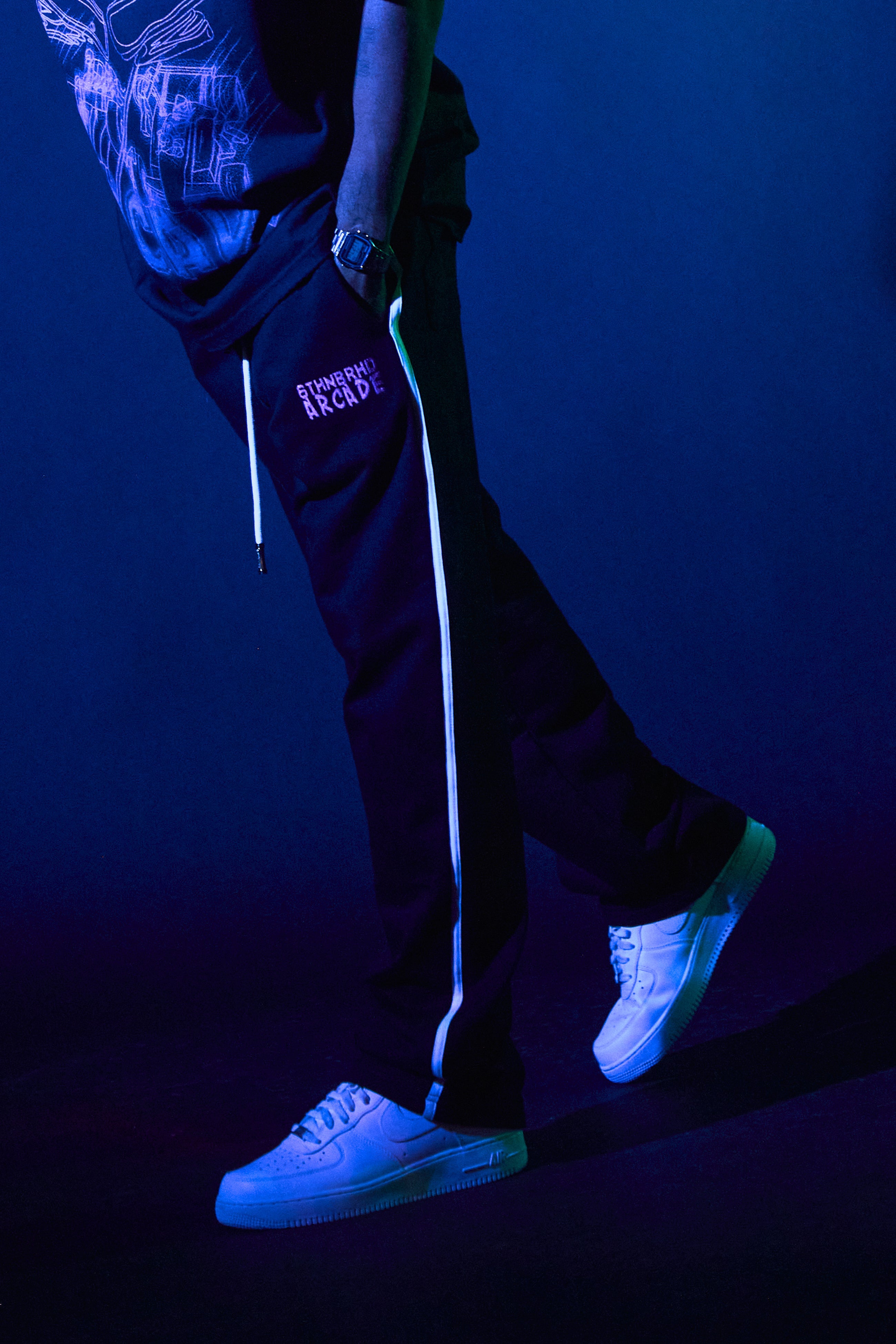 6Th Nbrhd Joystick Men's Sweatpants - Black