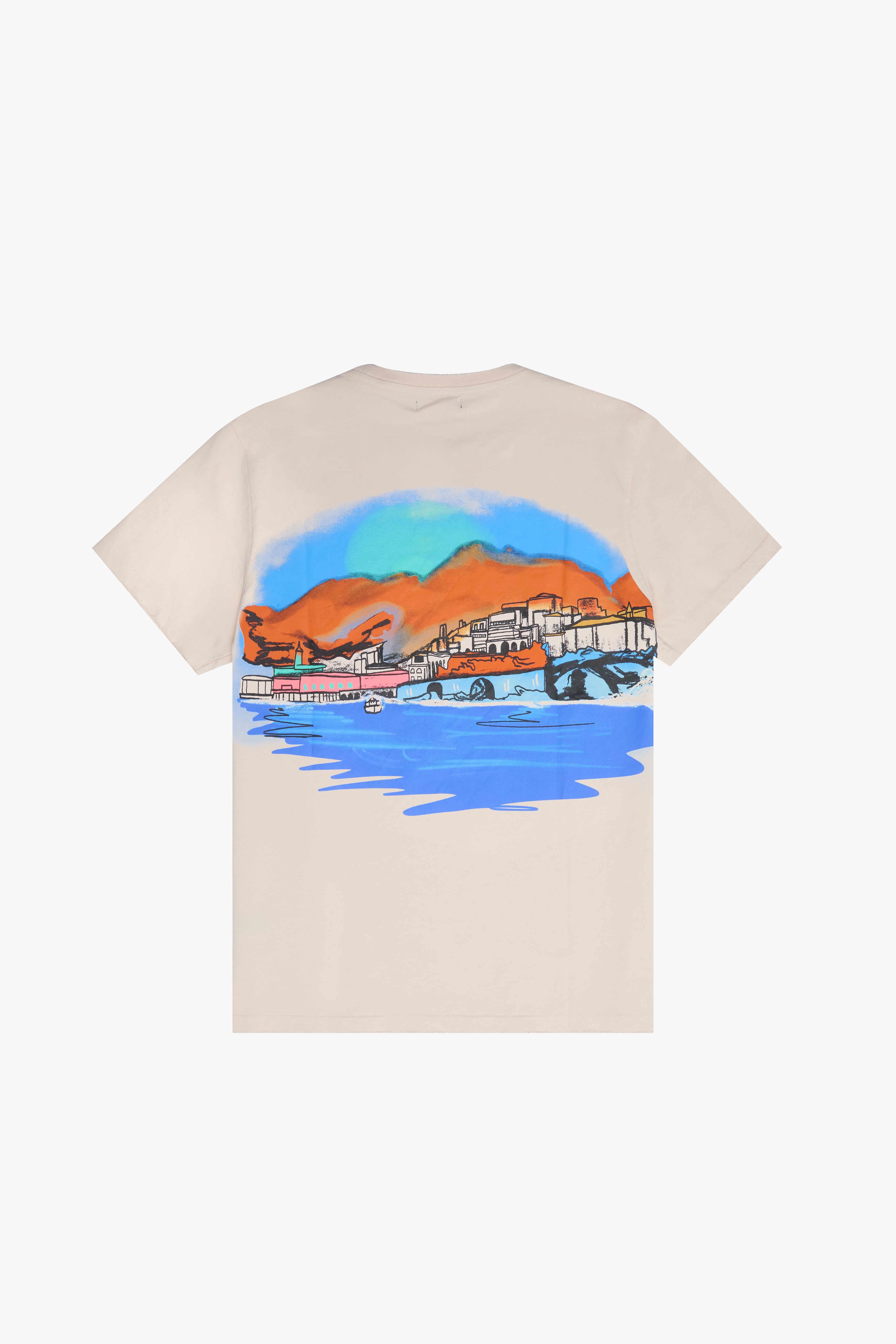 6Th Nbrhd Beach Club Men's T-Shirt - Beige