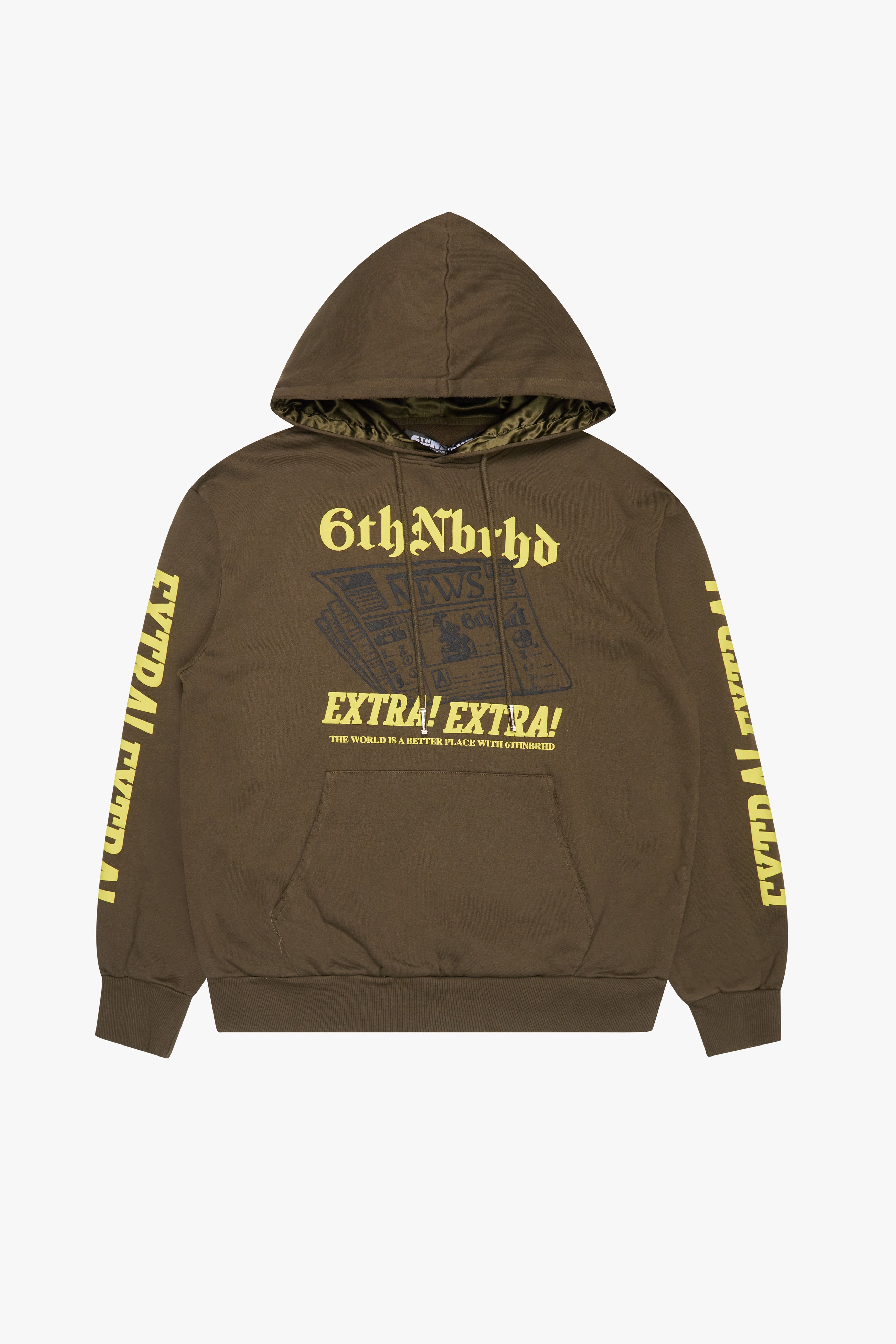 6Th Nbrhd Breaking News Men's Hoodie - Brown