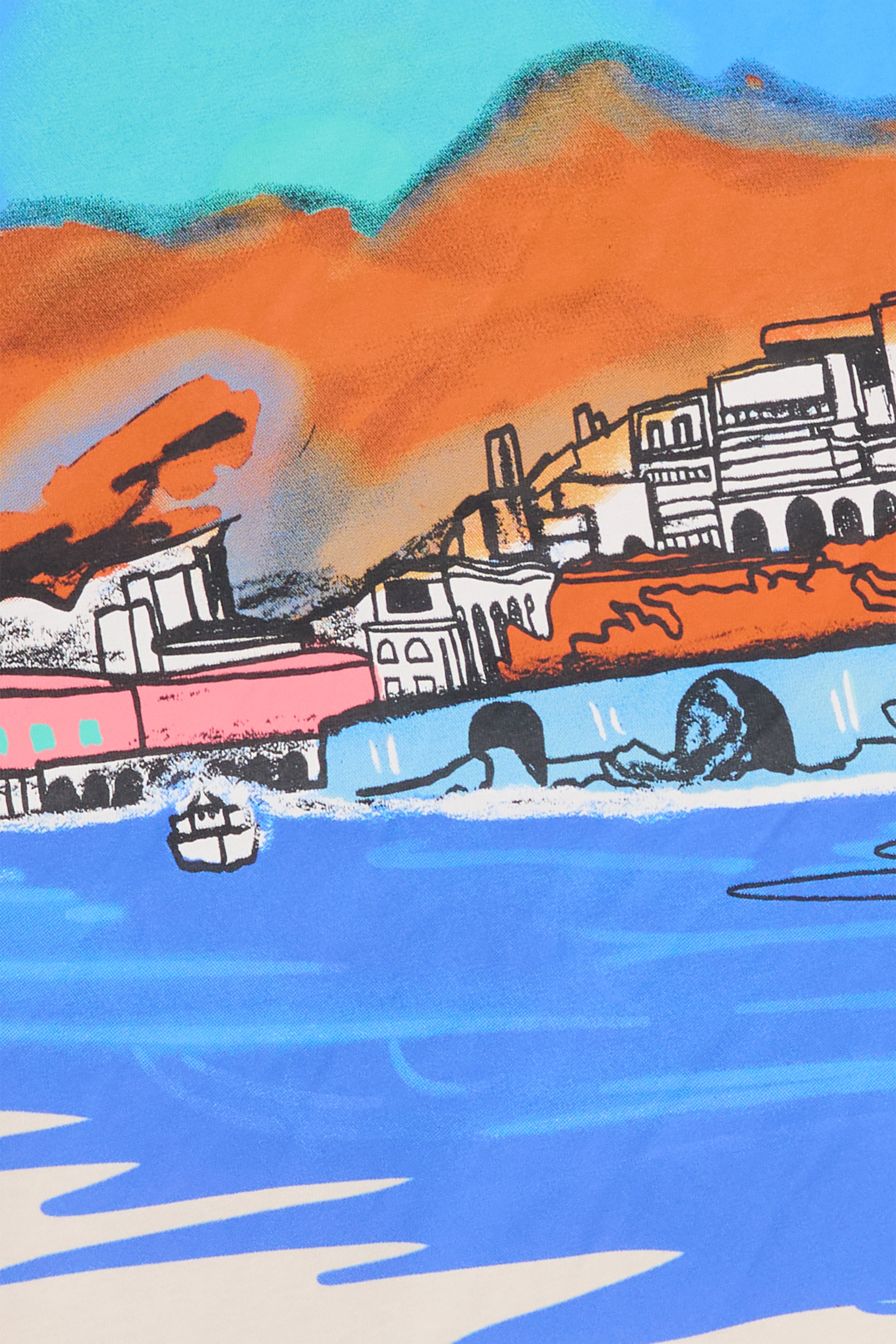 6Th Nbrhd Beach Club Men's T-Shirt - Beige