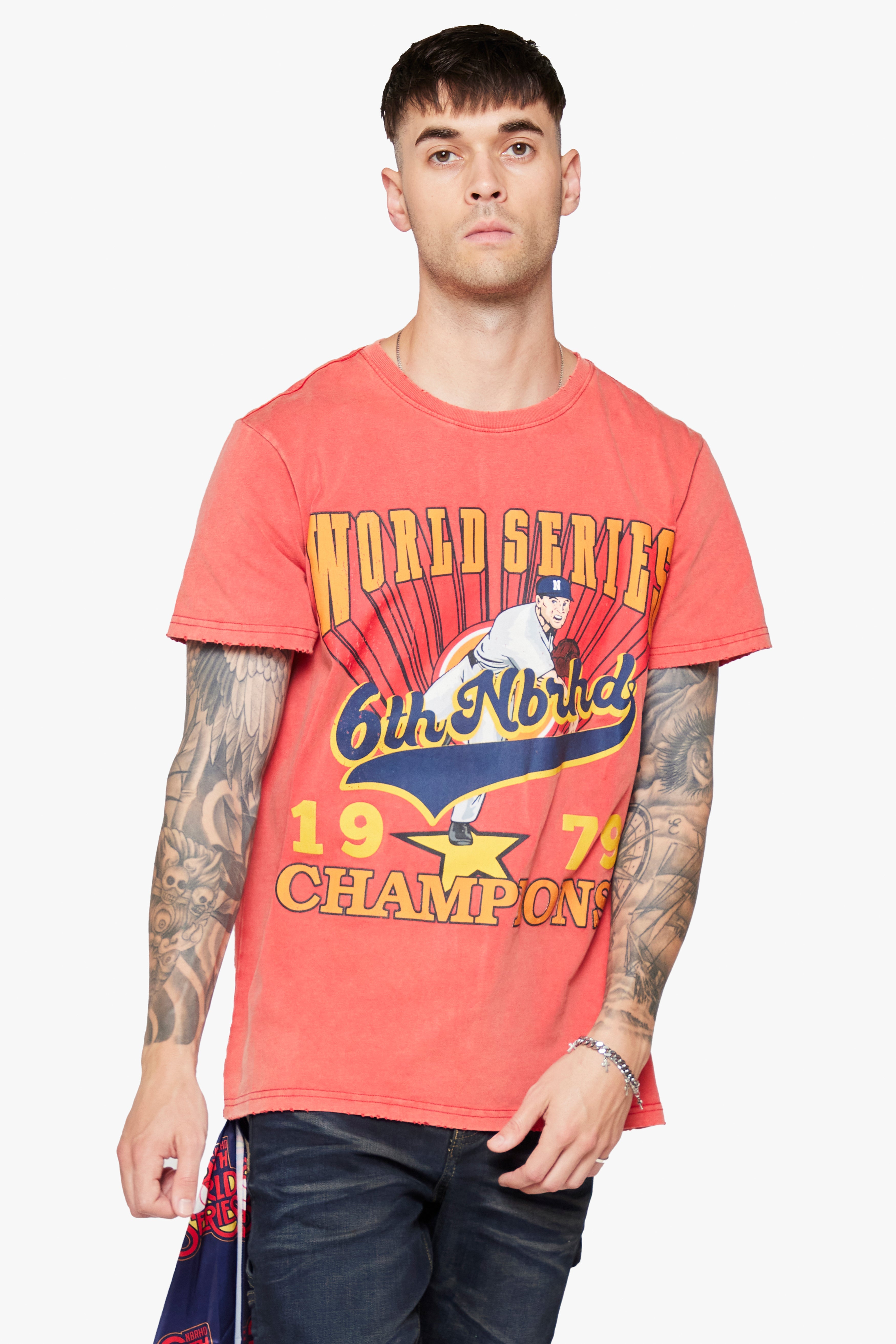 6Th Nbrhd Series Men's T-Shirt - Red