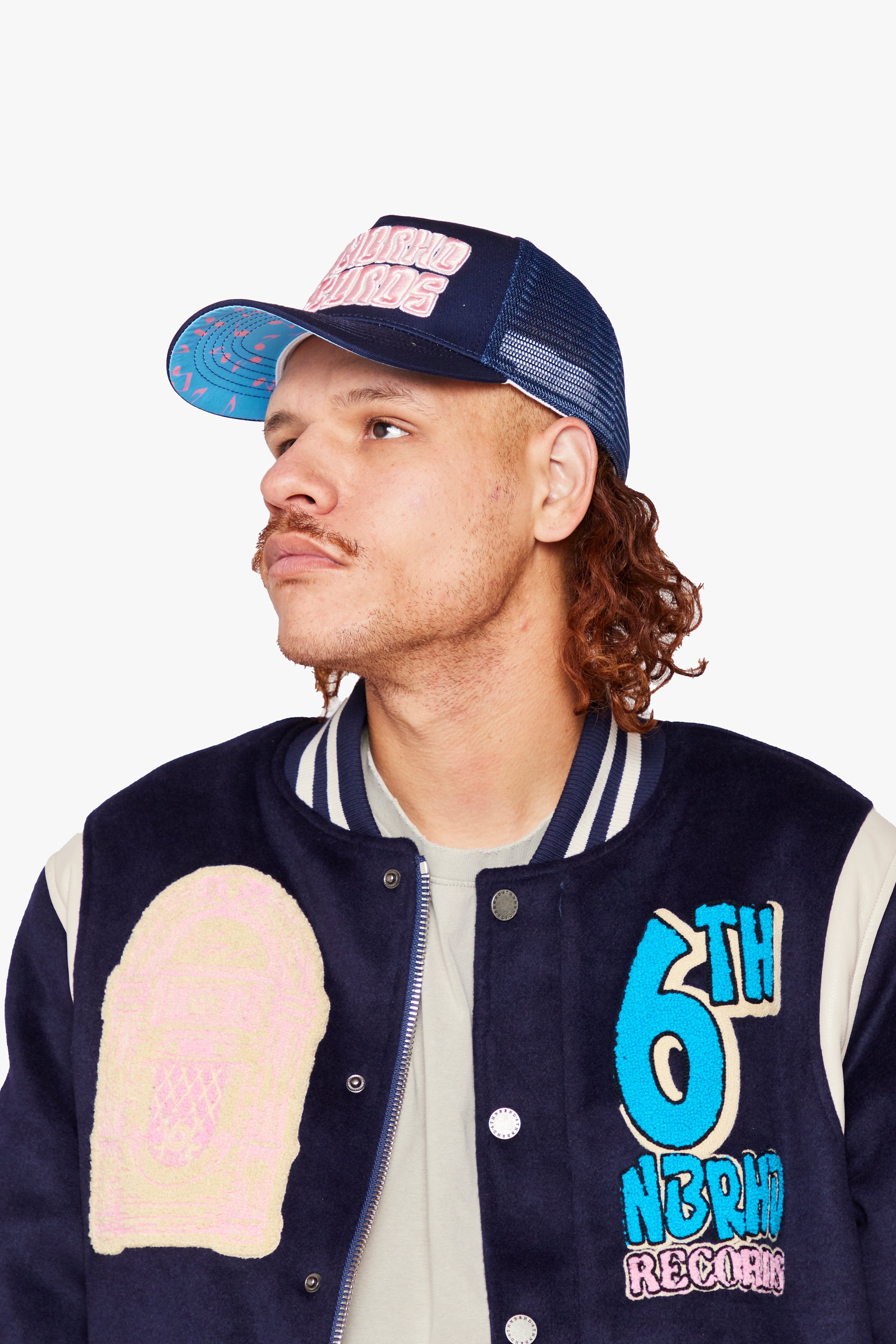 6Th Nbrhd Billboard Trucker Hat - Navy