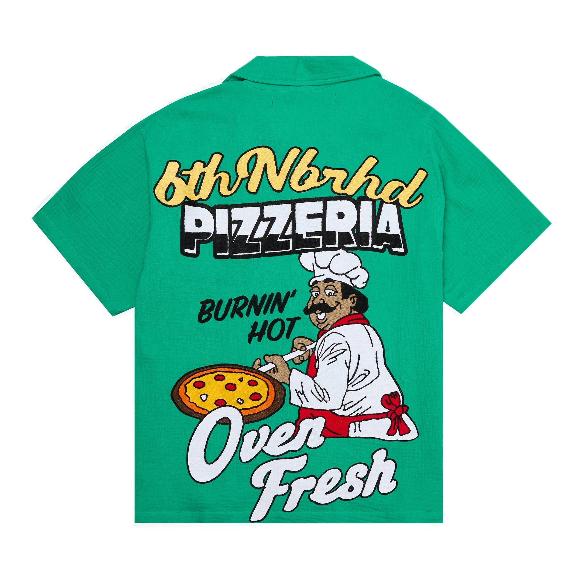6Th Nbrhd Pizzeria Men's Shirt - Green