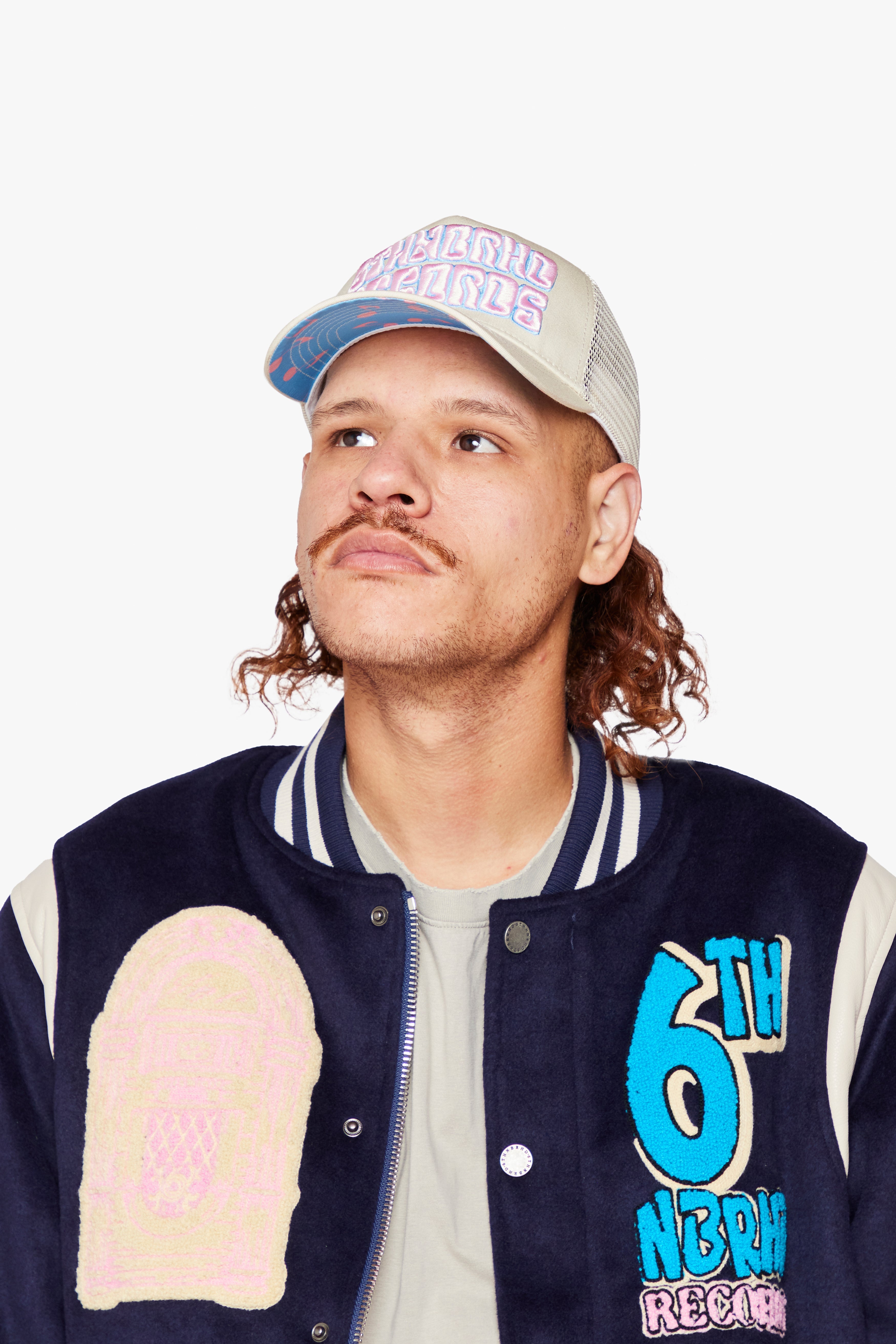 6Th Nbrhd Billboard Snapback Hat - Beige