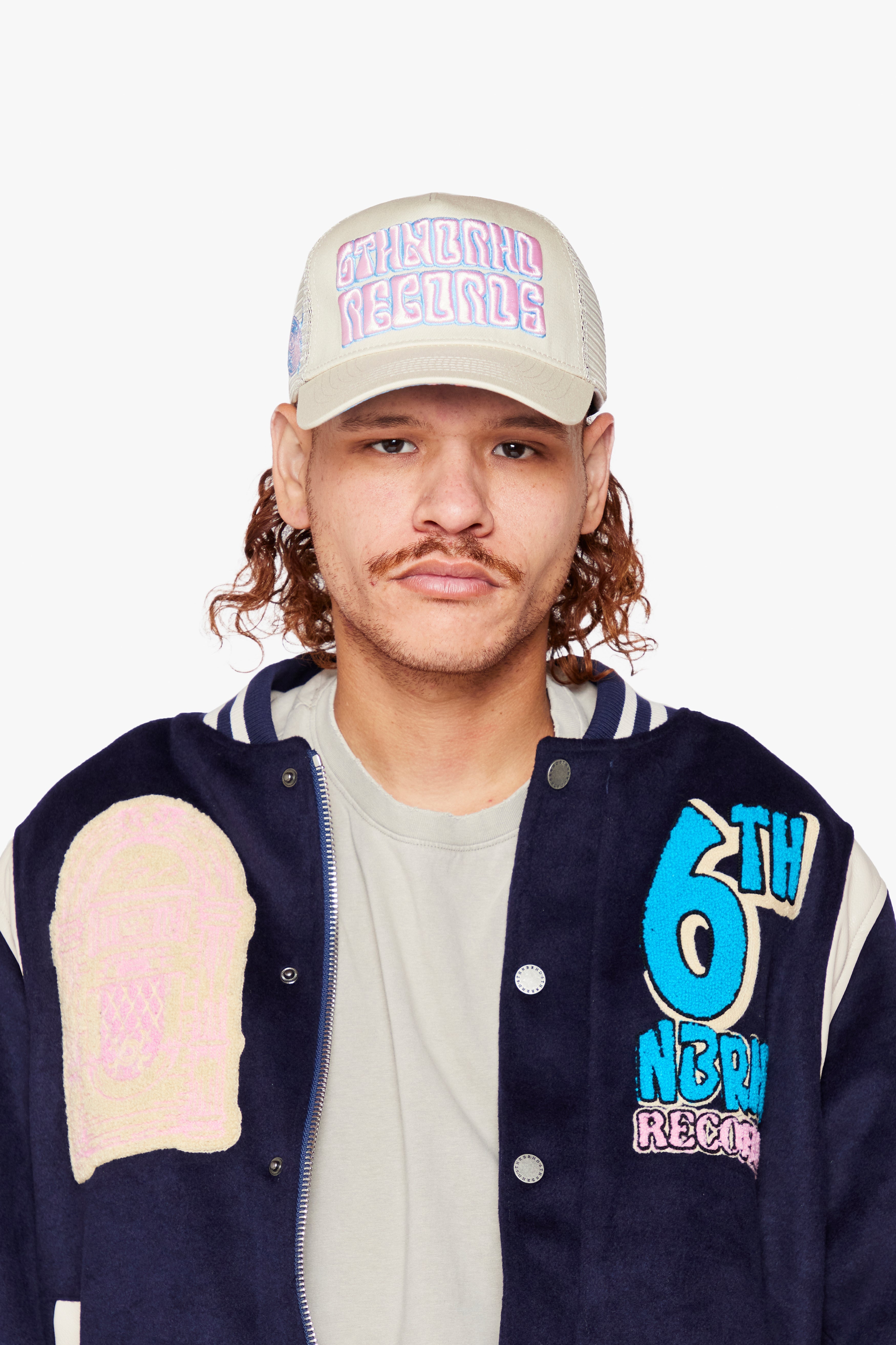 6Th Nbrhd Billboard Snapback Hat - Beige