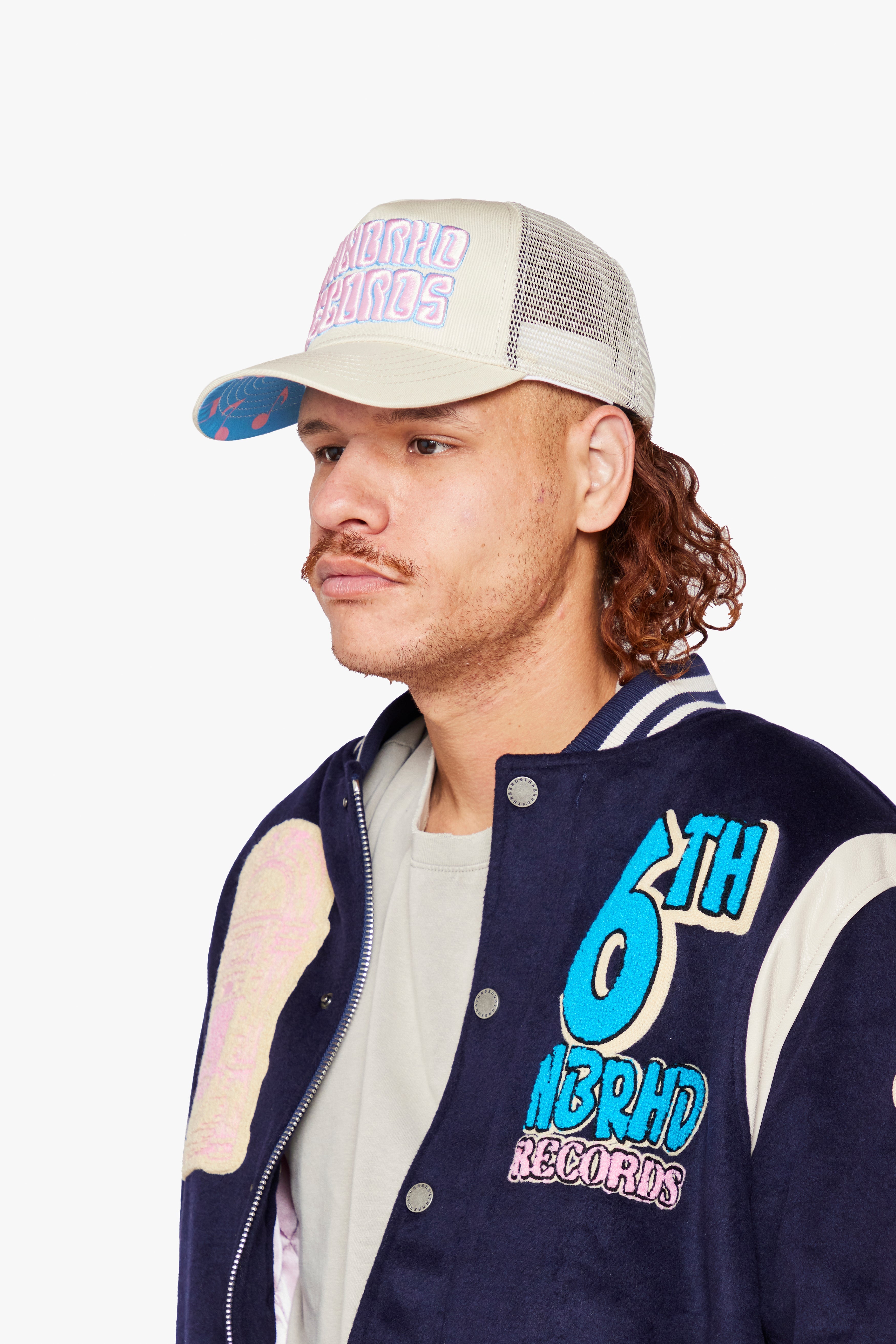 6Th Nbrhd Billboard Snapback Hat - Beige